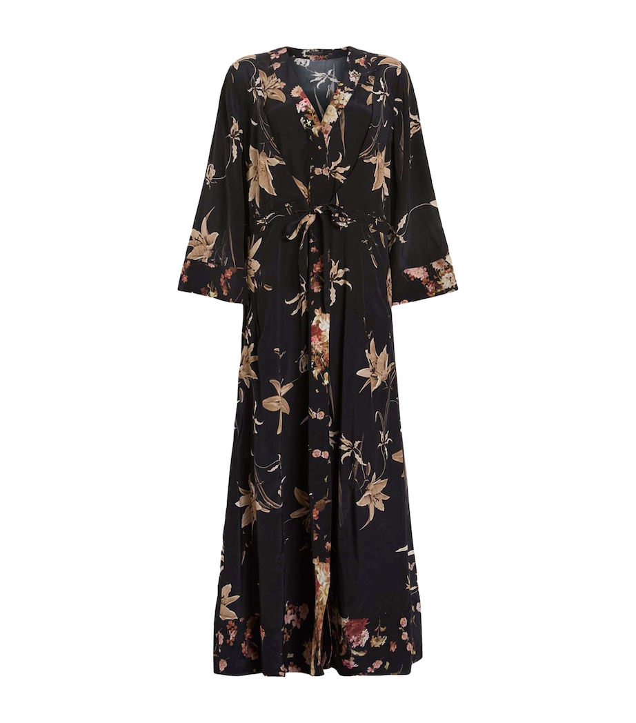 Floral Diana Midi Dress PETRA SEPIA BROWN Image 1