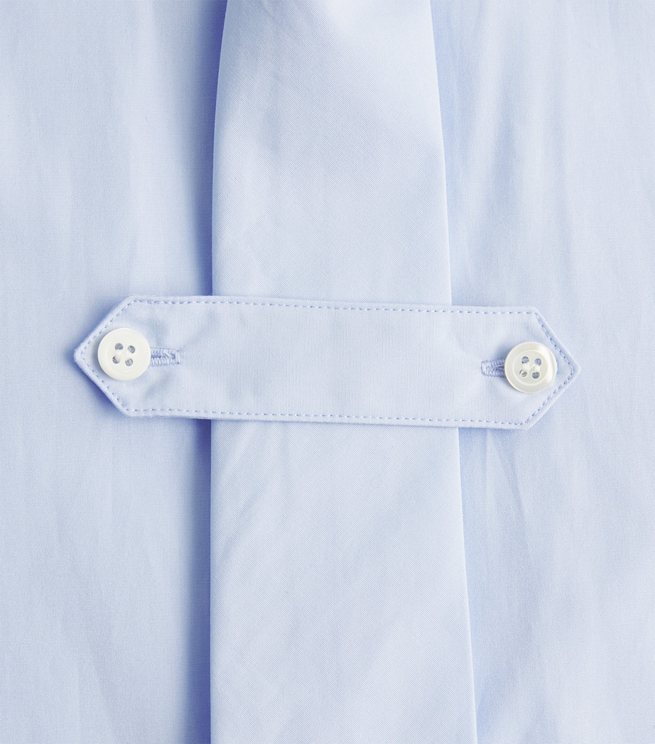 DRIES VAN NOTEN Mens Cotton Integrated-Tie Shirt Light Image 6