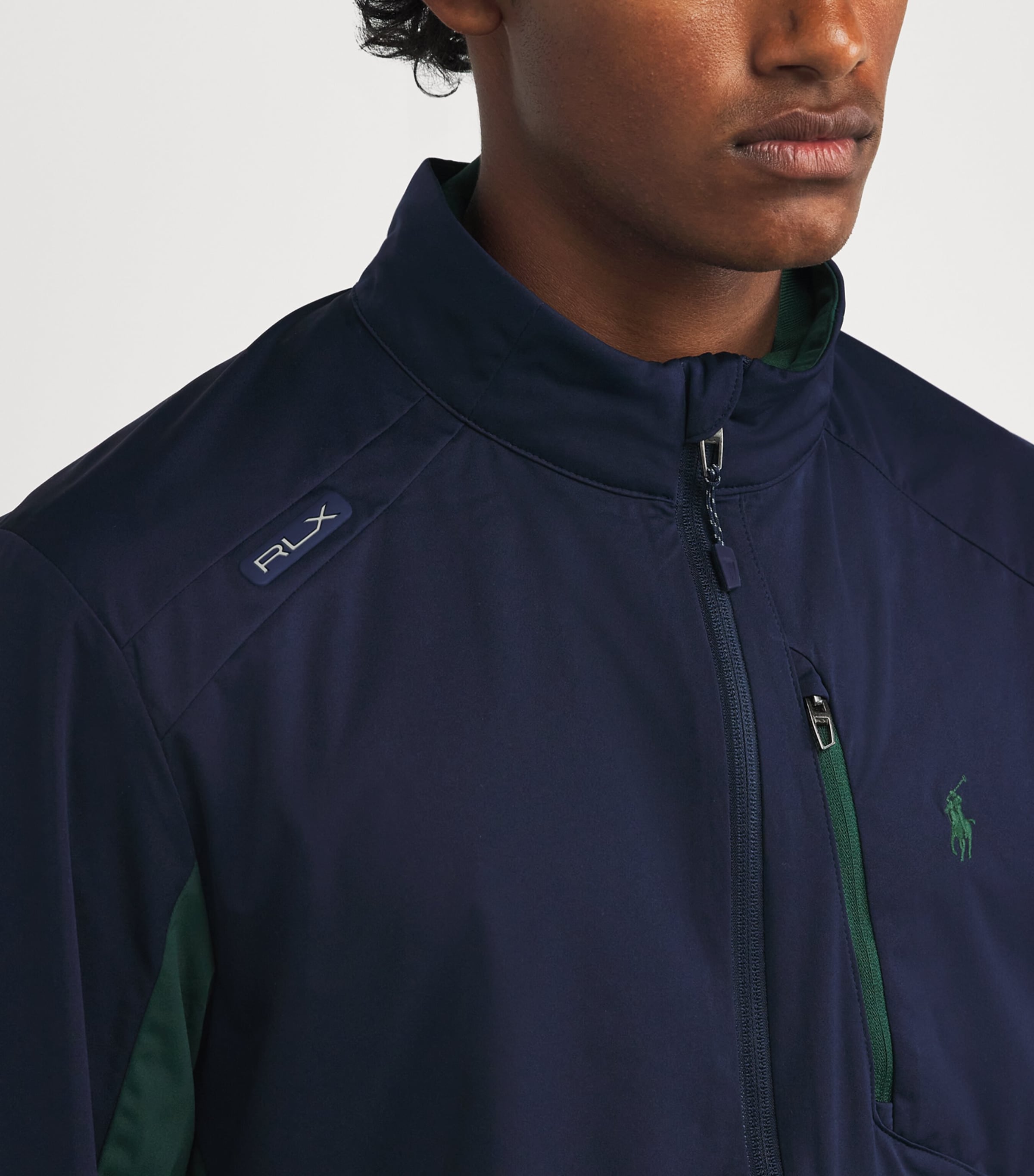 Colour-Block Packable Jacket REFINED NAVY Image 6