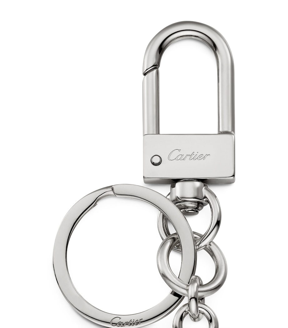 Double C de Cartier Keyring BLUE Image 2
