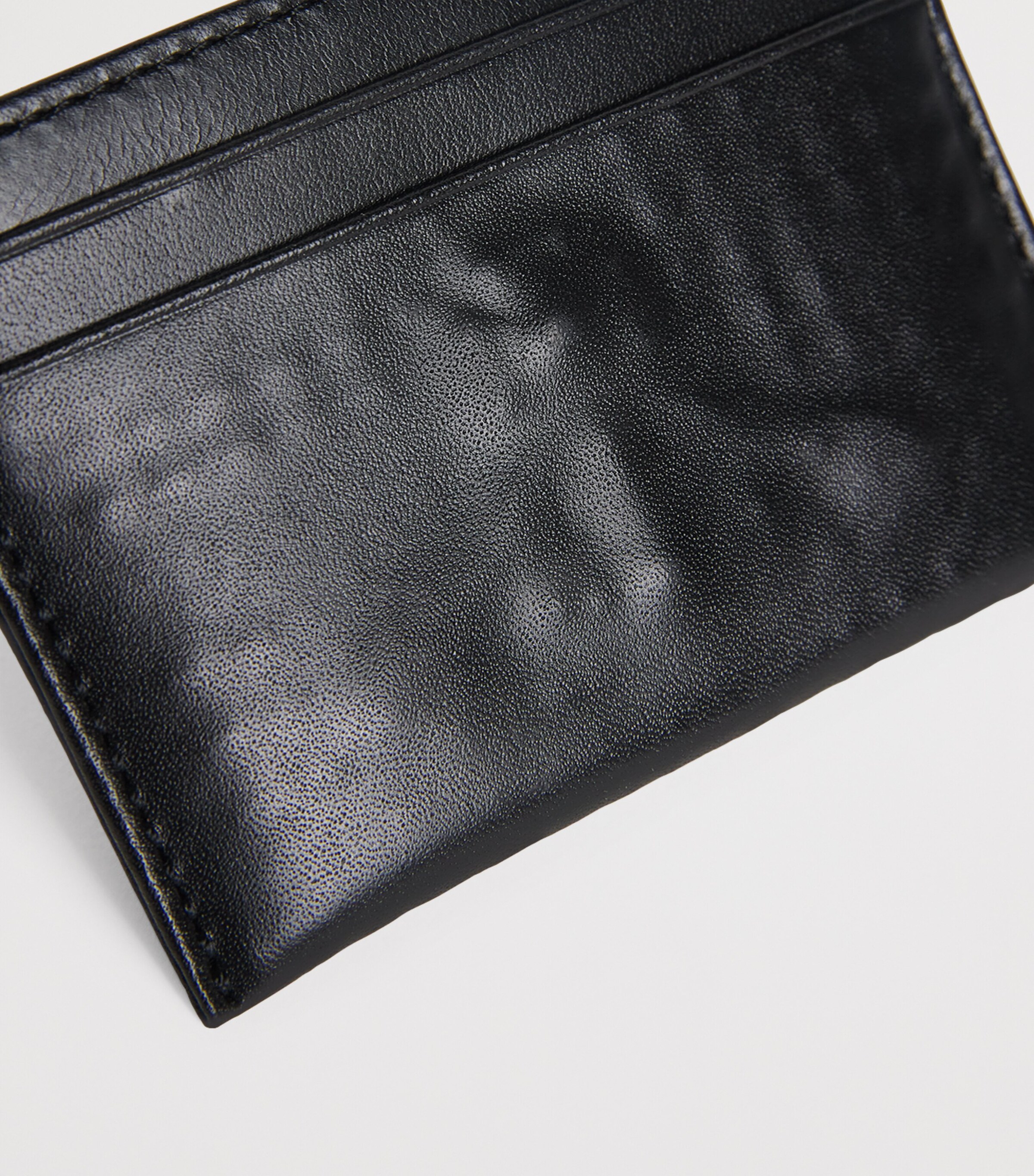 Vivienne Westwood Leather Orb Embossed Card Holder Black Image 3