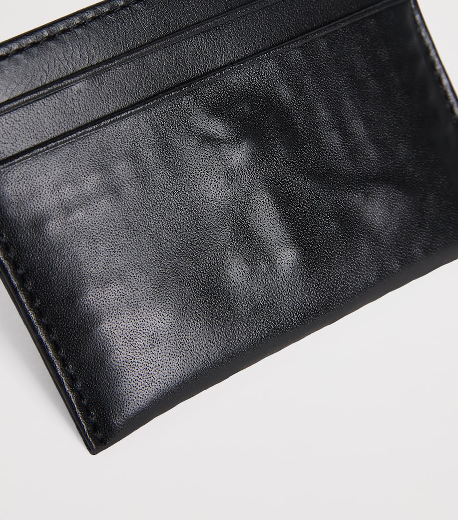 Leather Orb Embossed Card Holder N203 BLACK Image 3