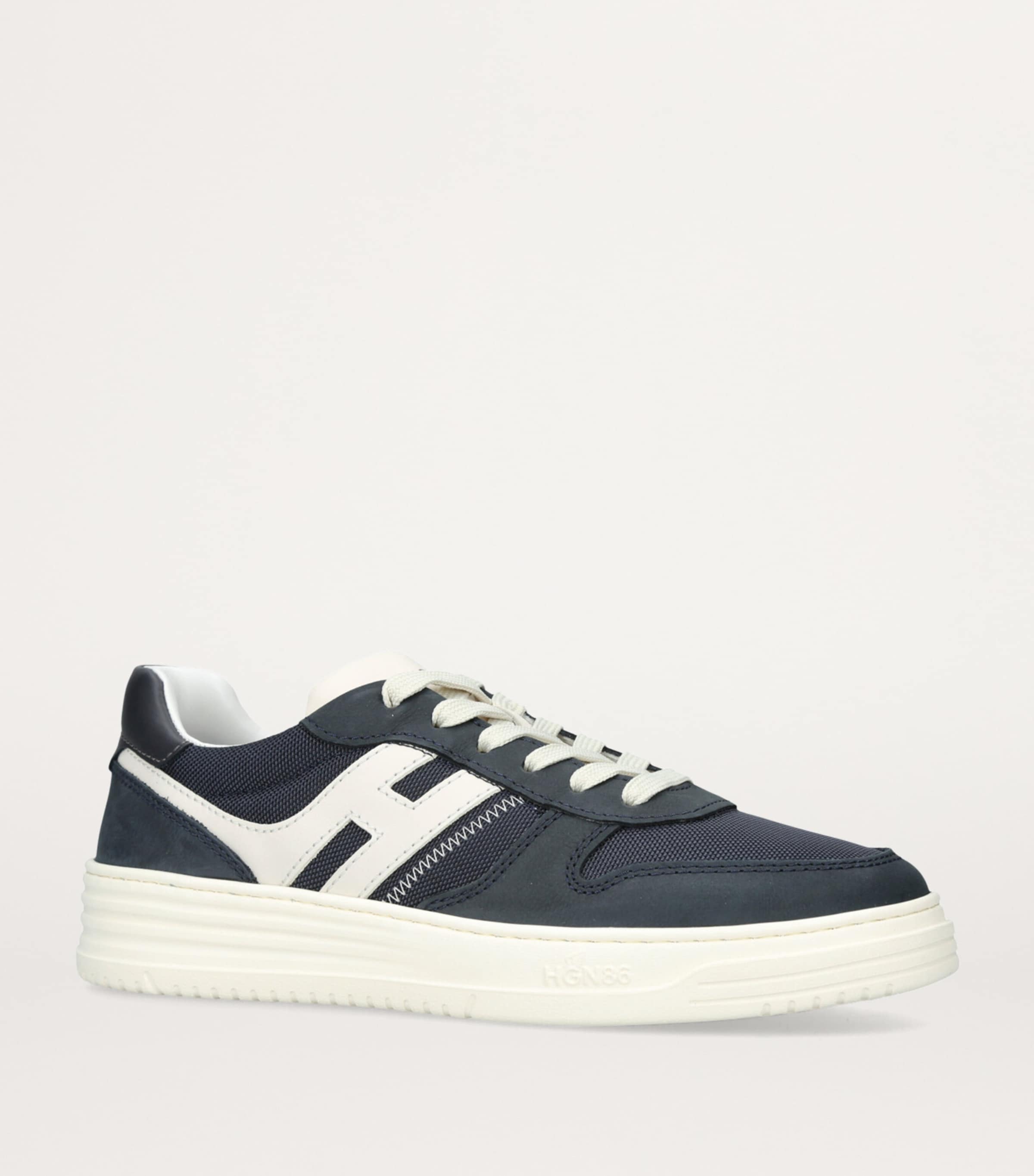 Leather H630 Sneakers NAVY Image 3