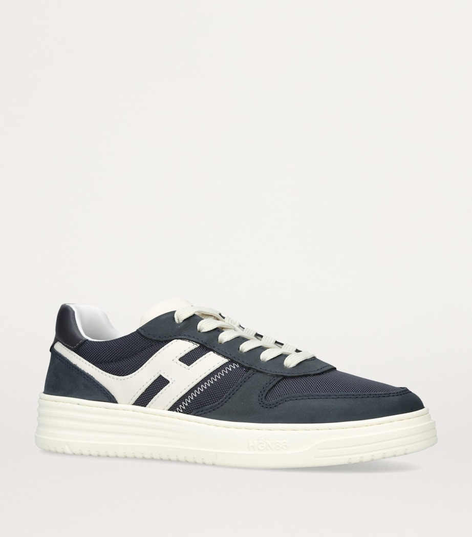 Leather H630 Sneakers NAVY Image 3