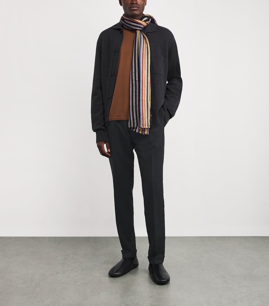 Wool Drawstring Trousers 76_SLATE Image 2