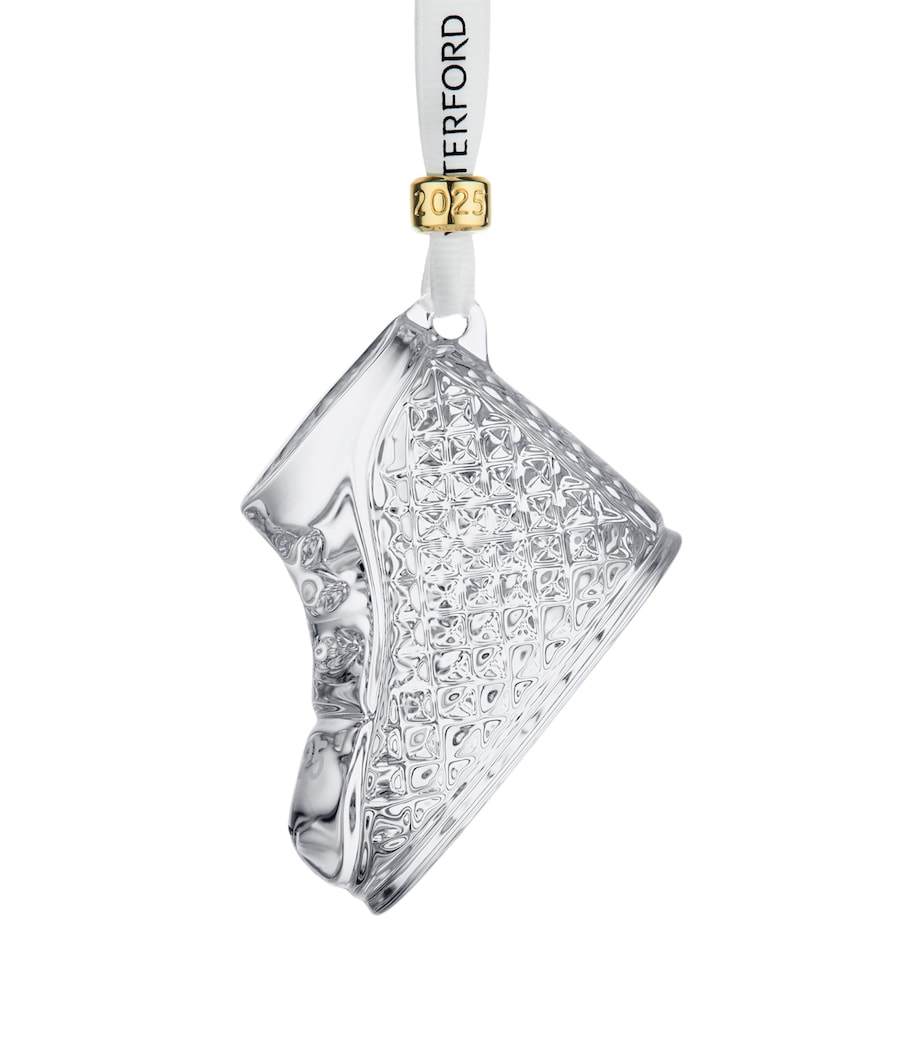 Crystal Baby's First Boot Tree Decoration 2025 CLEAR Image 3