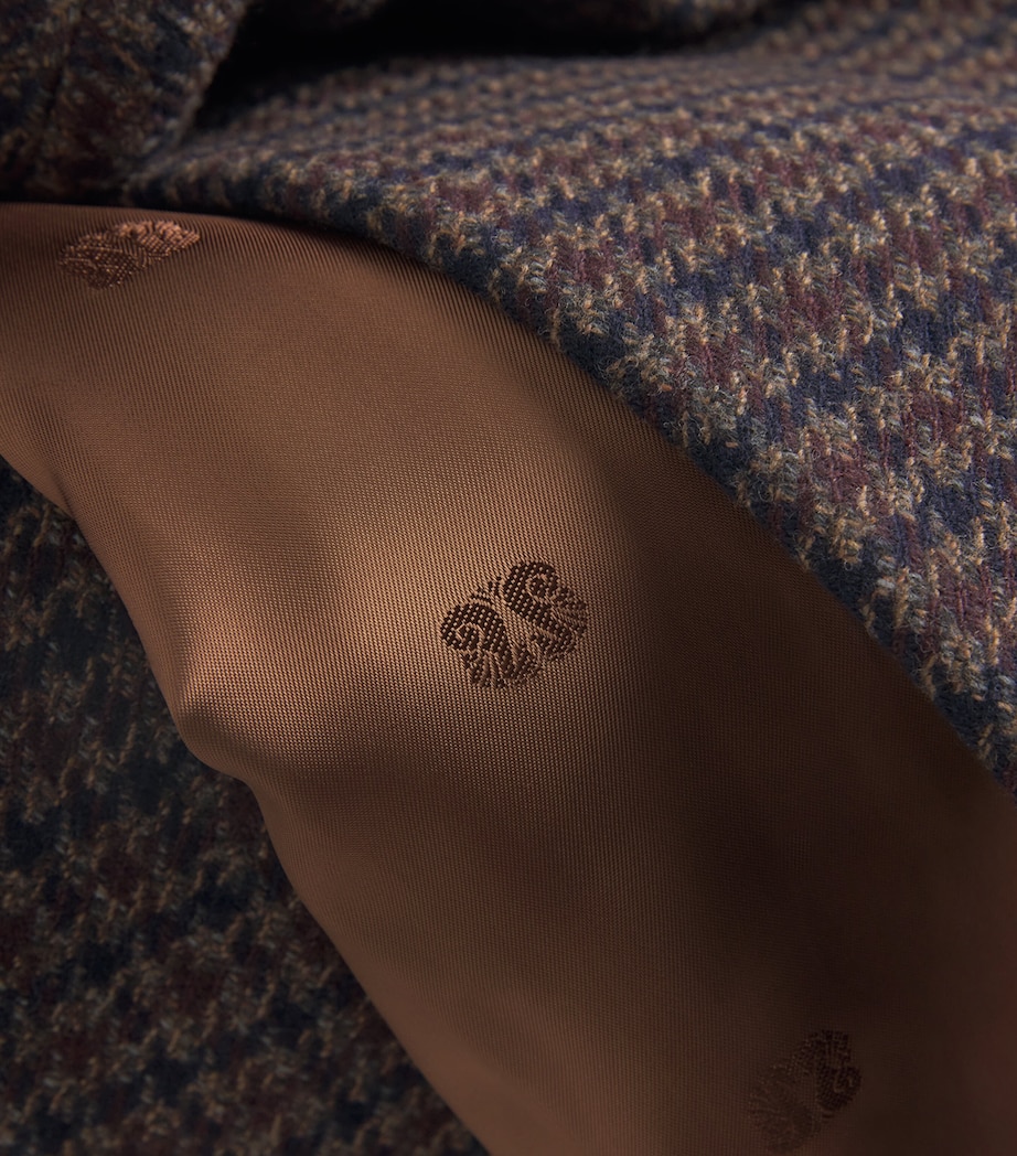 Houndstooth Mikado Anyway Coat 0001 BROWN Image 5