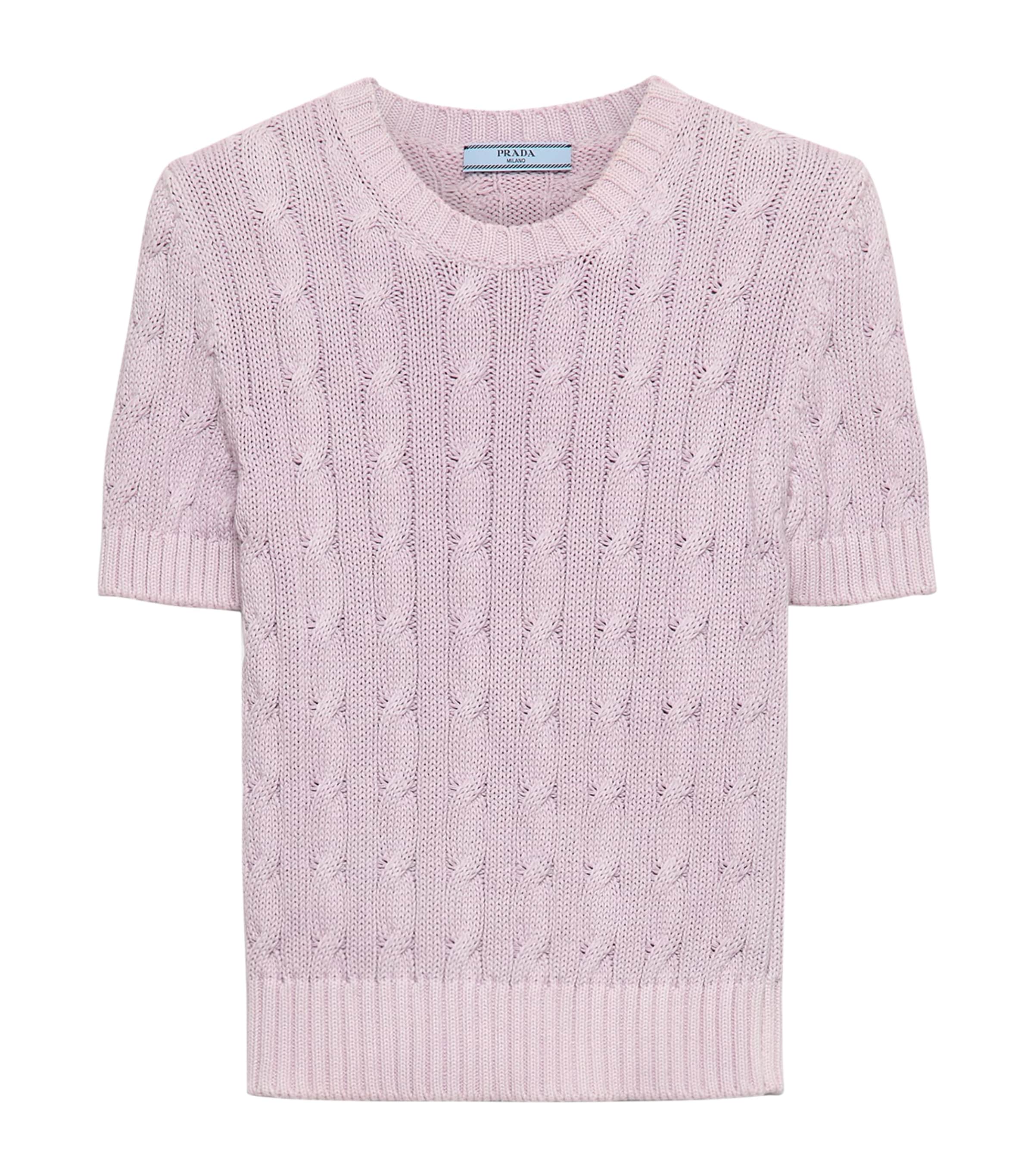 Cotton Cable-Knit Sweater F0203 Image 1