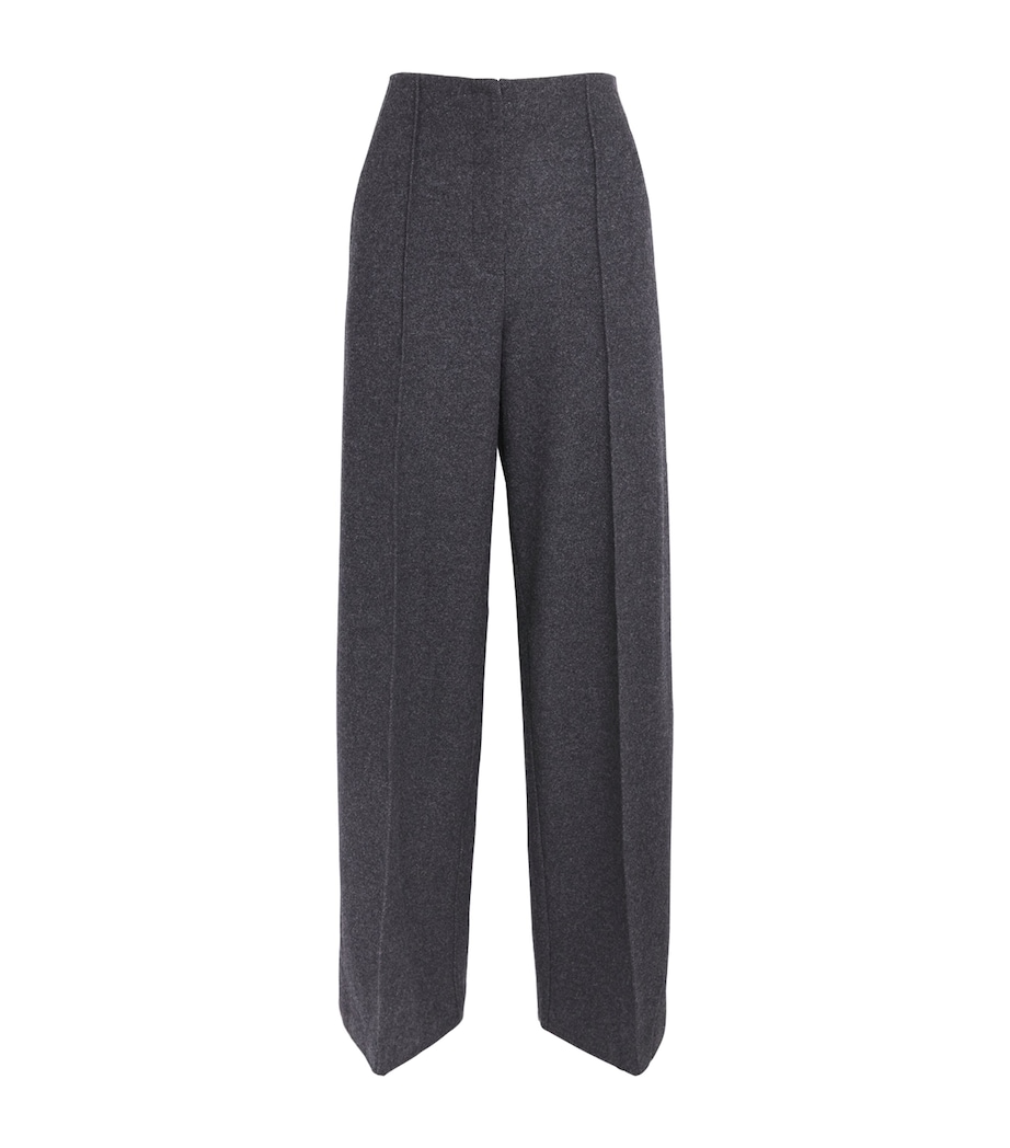 PAIGE Womens Wool-Blend Vicenza Trousers Charcoal Image 1