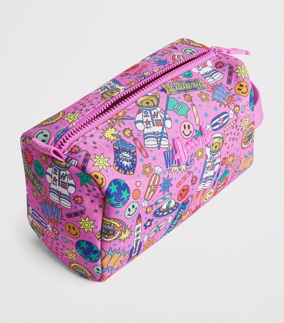 Harrods Pop Rocket Wash Bag Pink Image 2