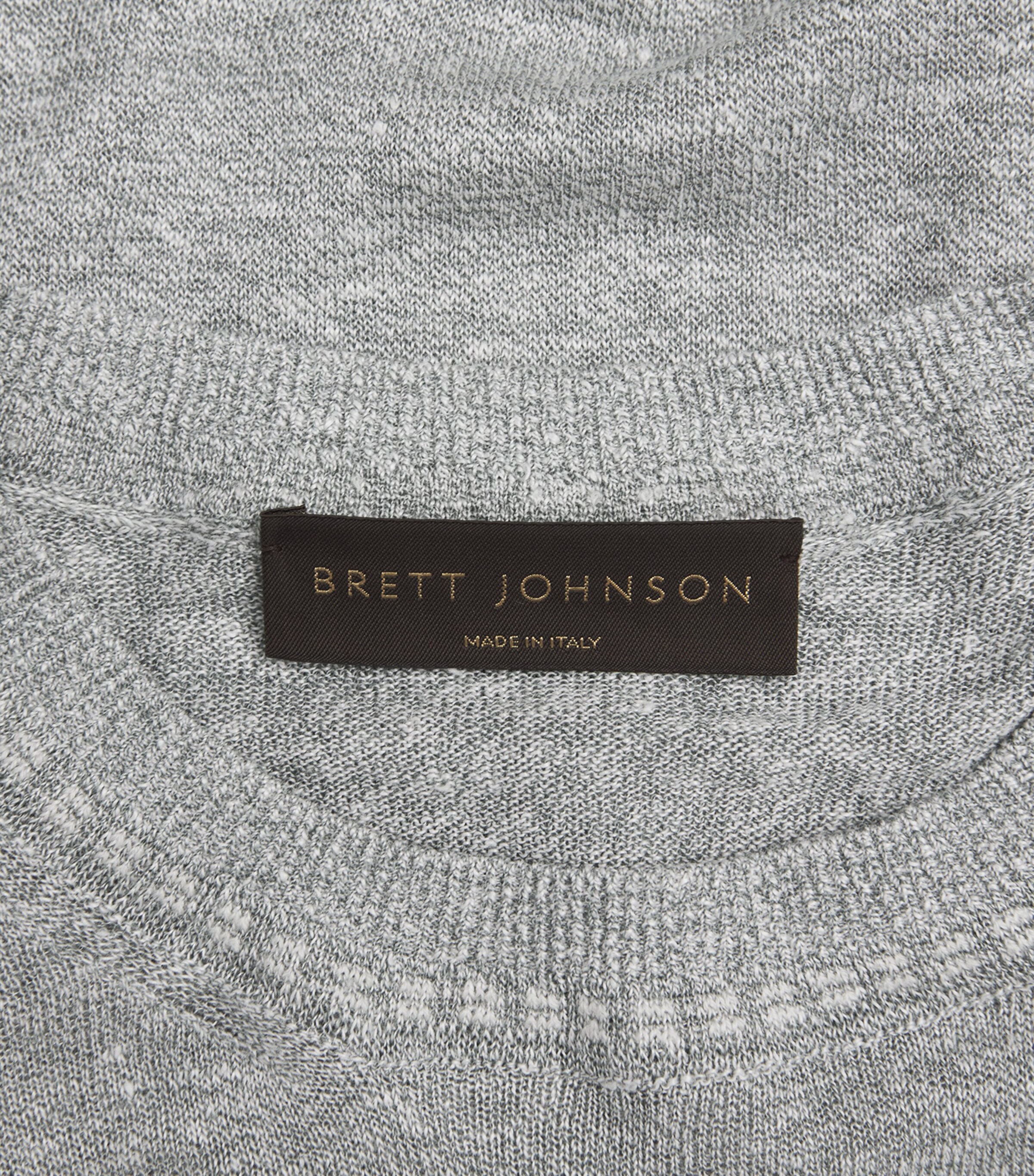 Brett Johnson Mens Linen-Silk T-Shirt Cypress Image 6