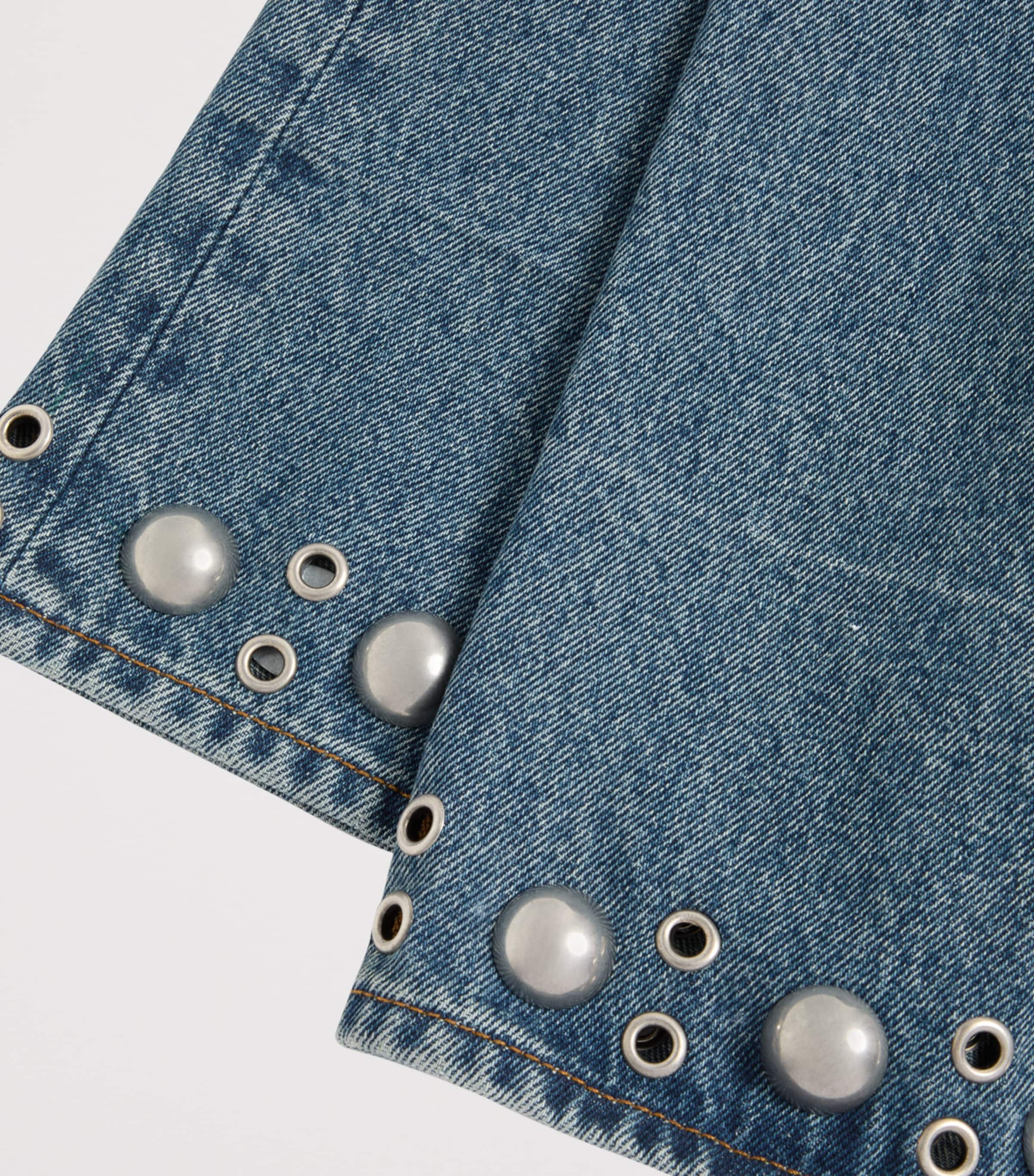 Rivulet-Detail Straight Jeans 558 Image 6