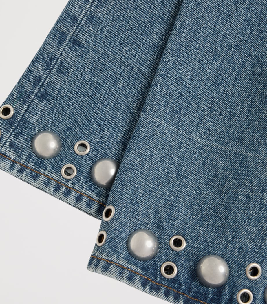 Rivulet-Detail Straight Jeans 558 Image 6