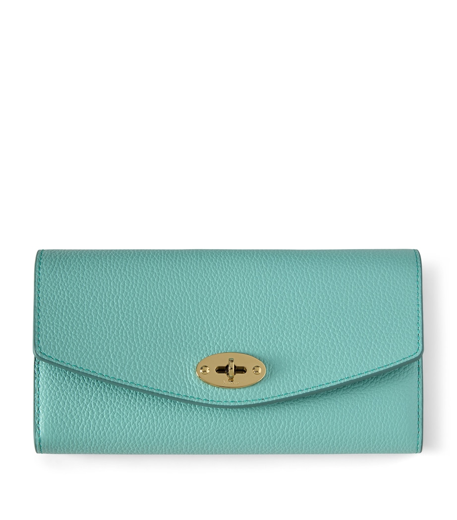 Mulberry Leather Darley Wallet Marina Blue Image 1