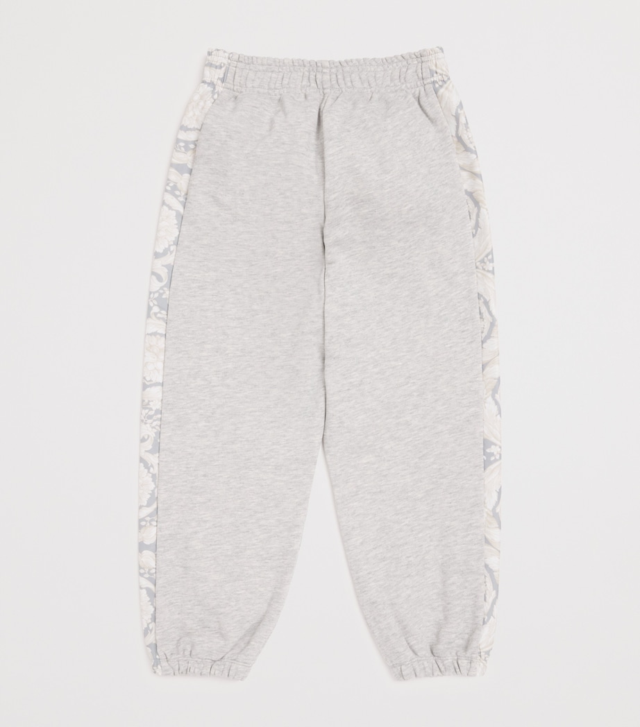 Cotton Barocco Print Sweatpants (6-14 Years) 2EU80LHT GRY MLG+CCR Image 2