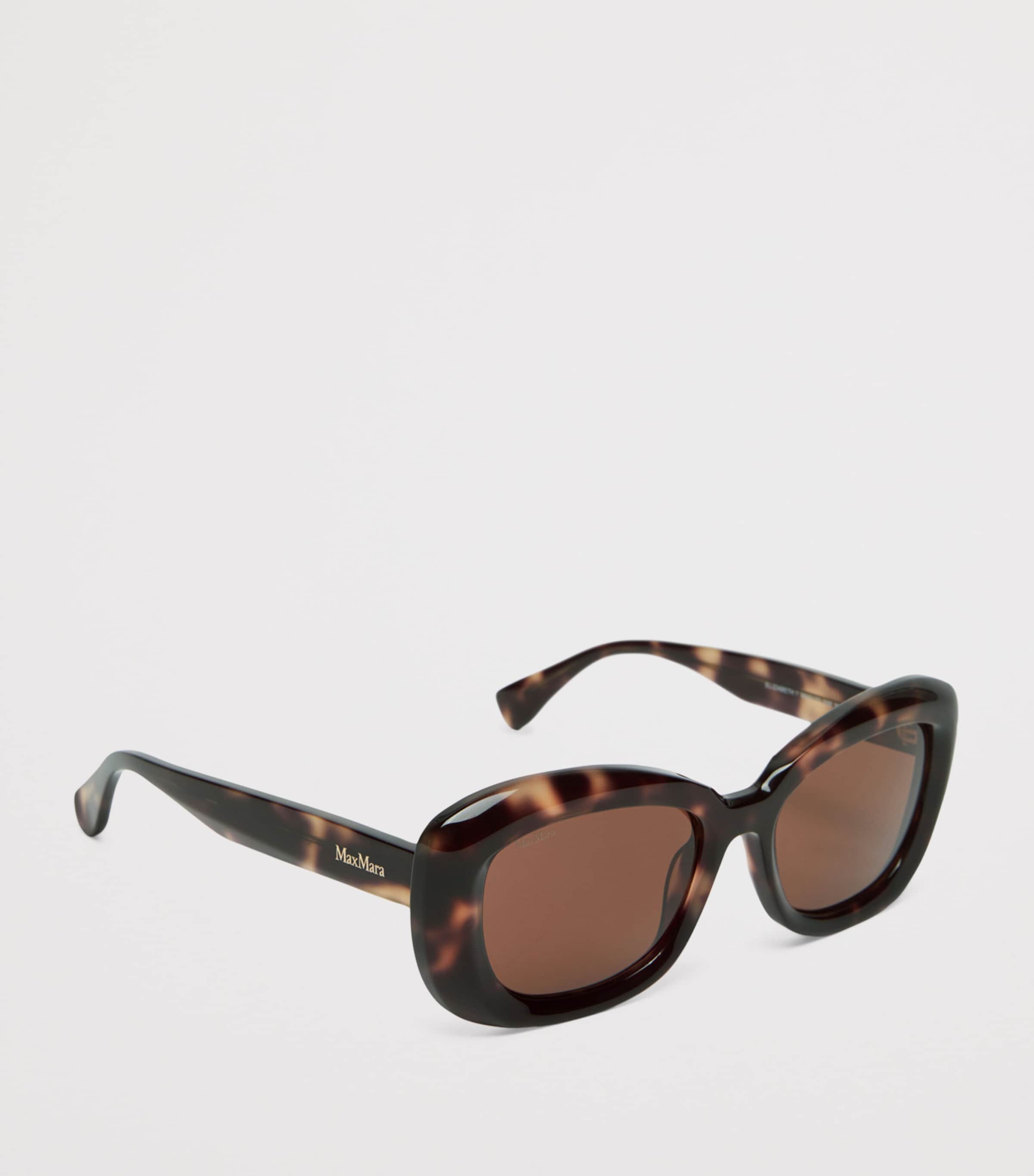 Max Mara Oversized Oval Sunglasses Tawny Bronze Brow Image 3