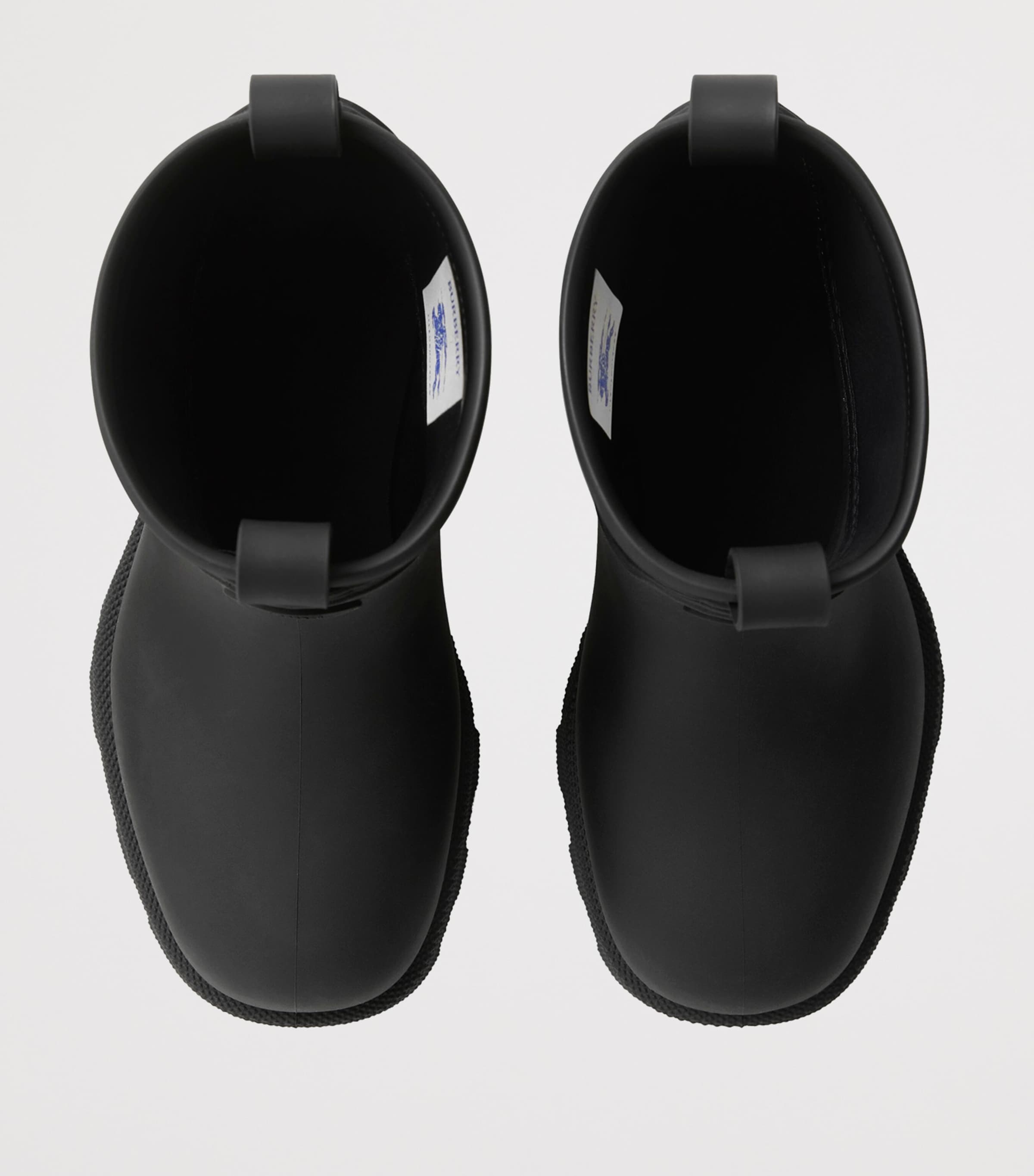 Rubber Nova Check Rain Boots BLACK Image 6