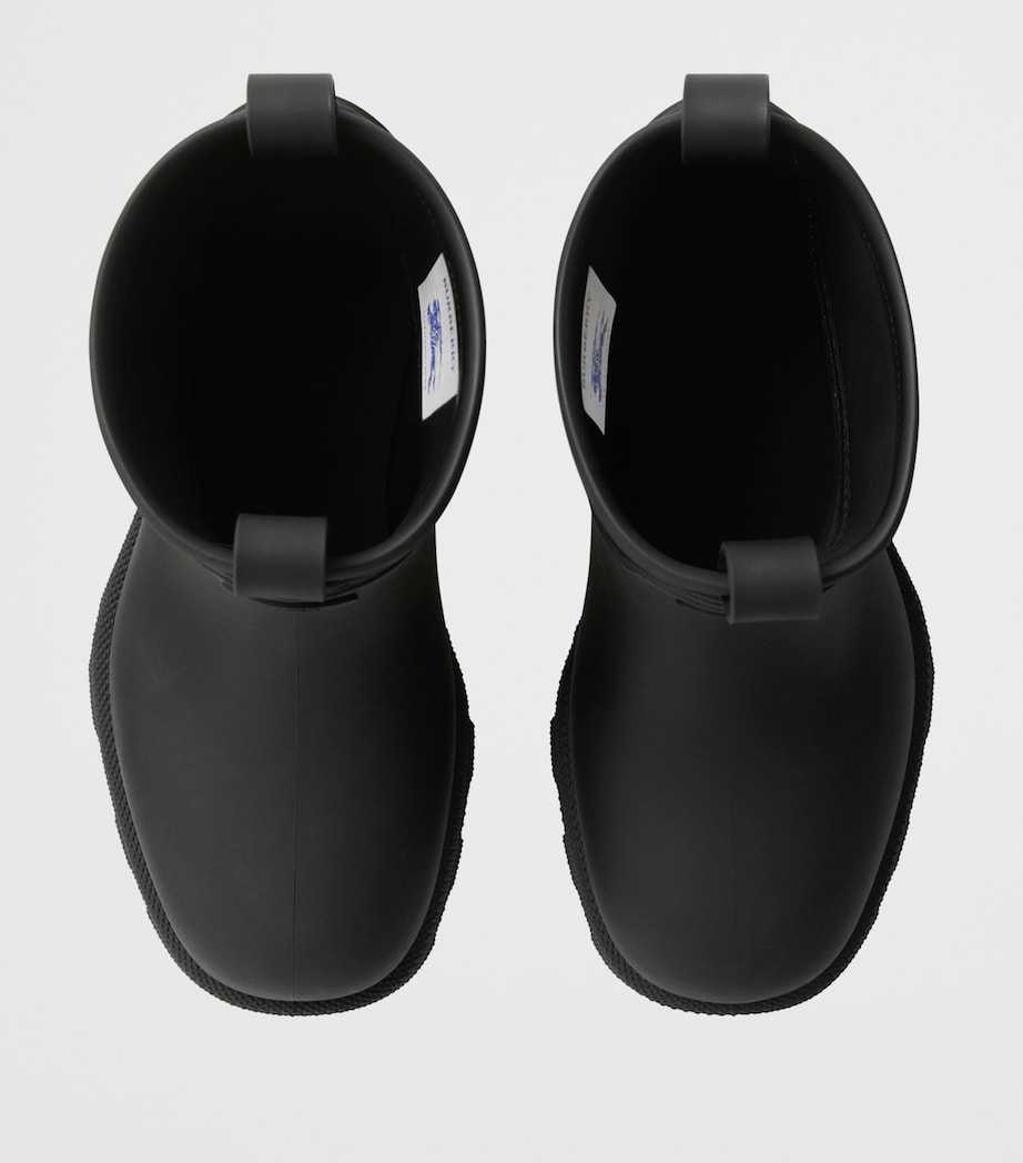 Rubber Nova Check Rain Boots BLACK Image 6