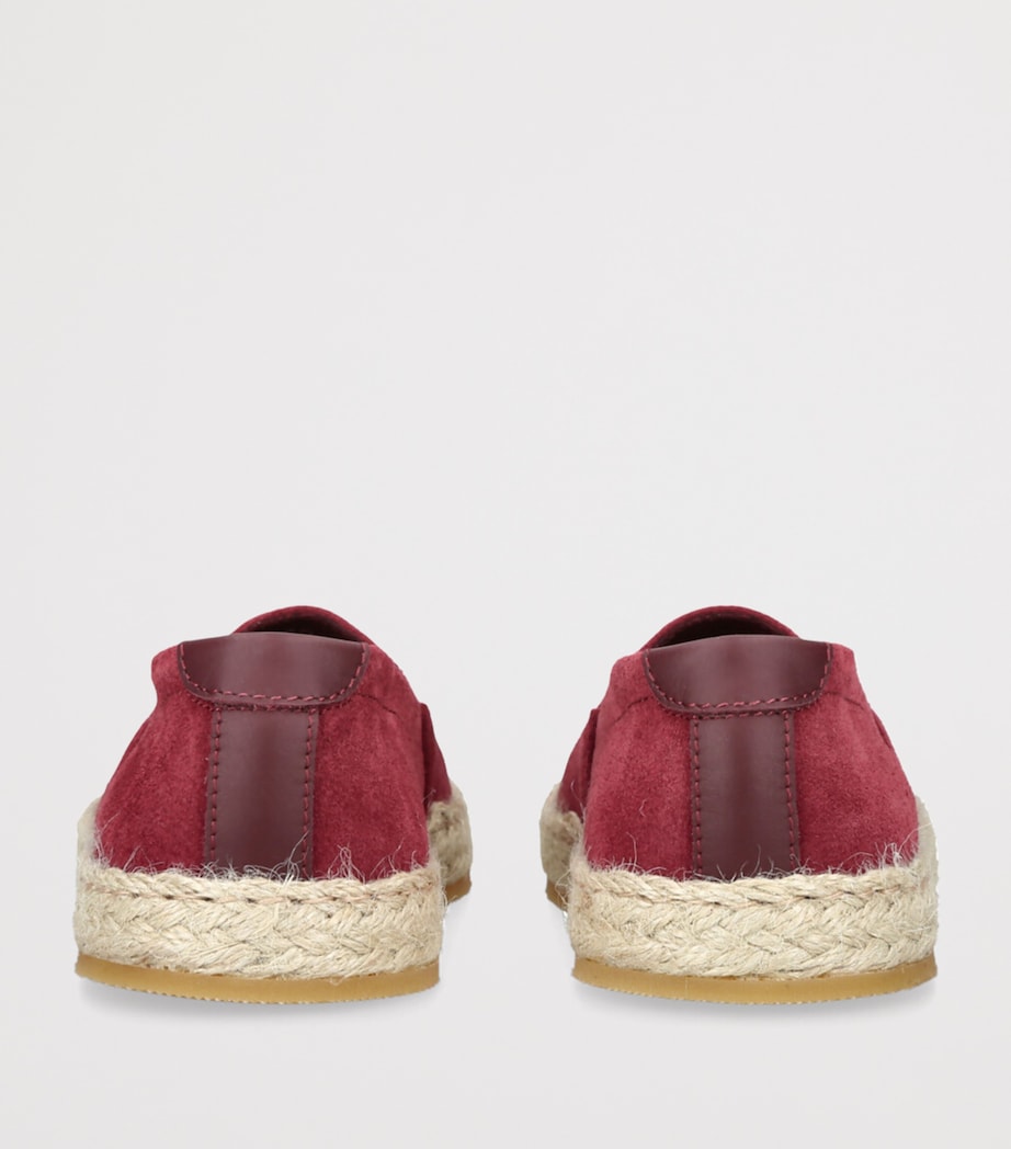 Brunello Cucinelli Kids Suede Espadrilles Red Image 2