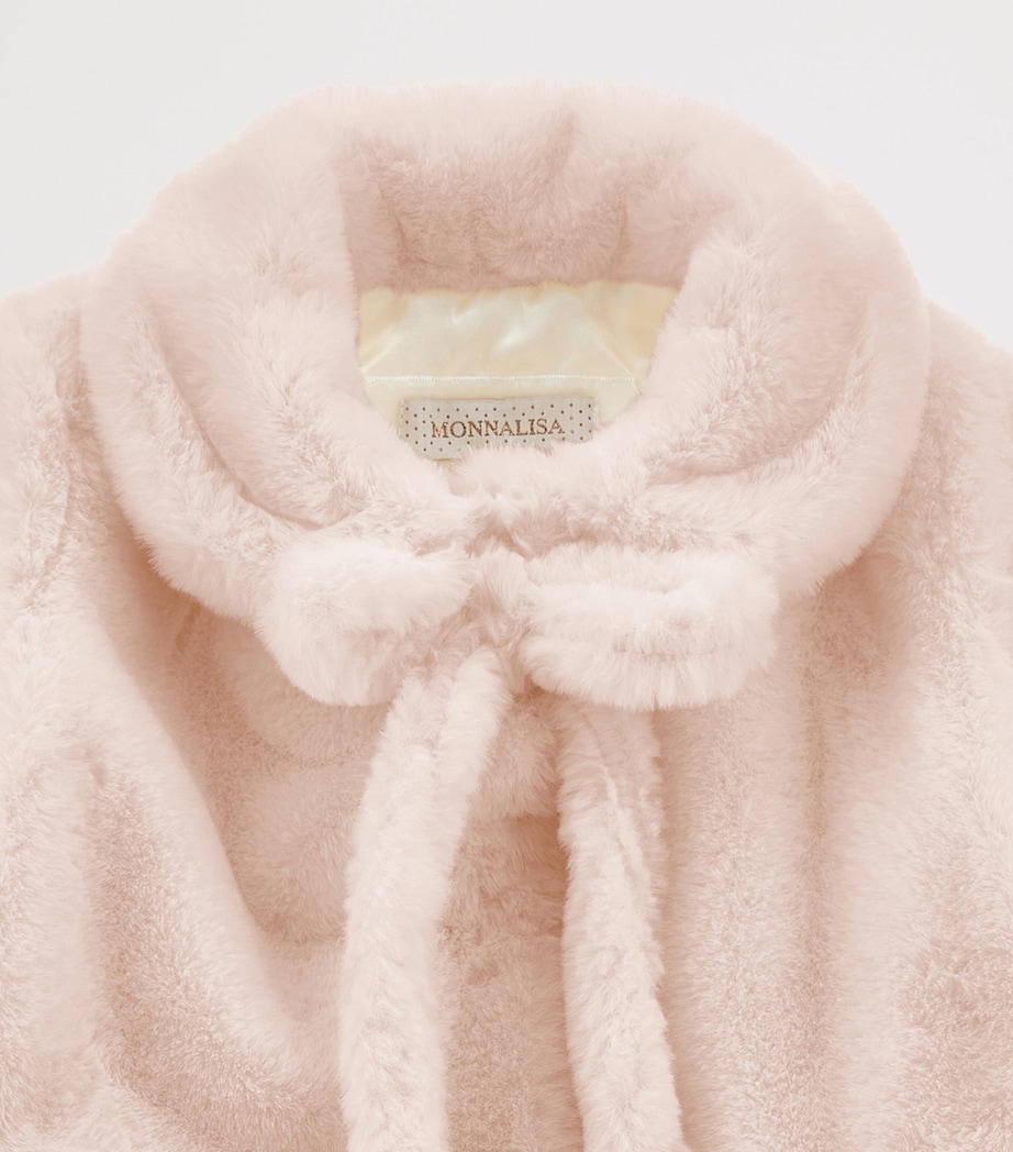 Faux Fur Jacket (3-36 Months) ROSA ANTICO Image 3