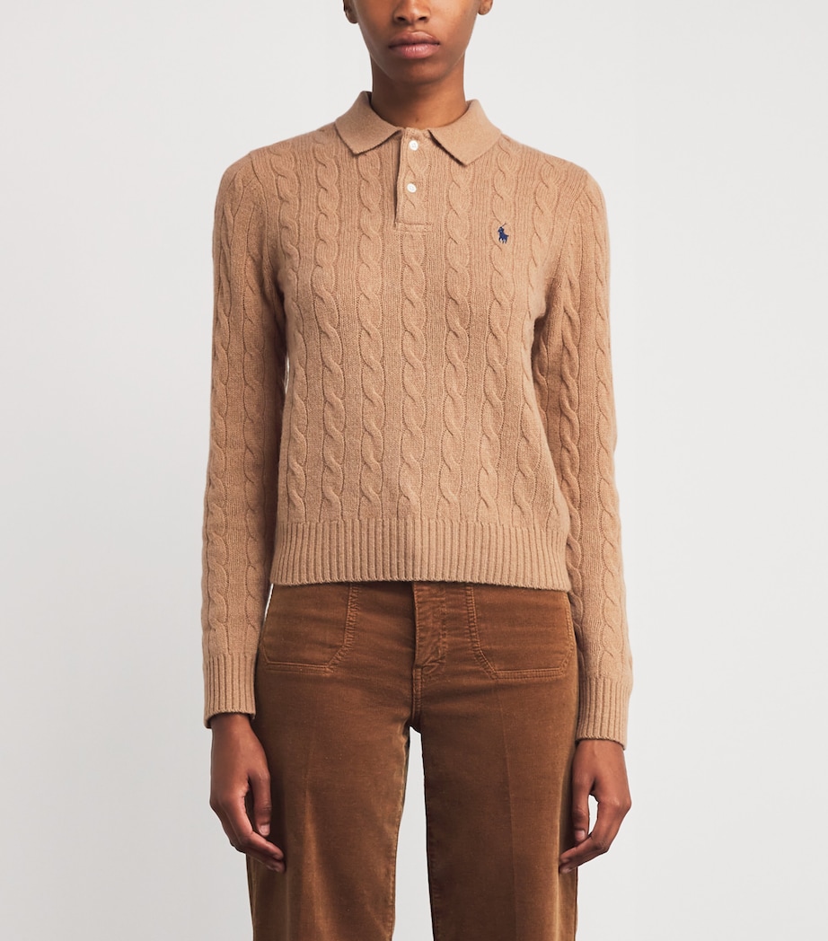 Wool-Cashmere Cable-Knit Sweater COLLECTION CAML MLNG Image 3