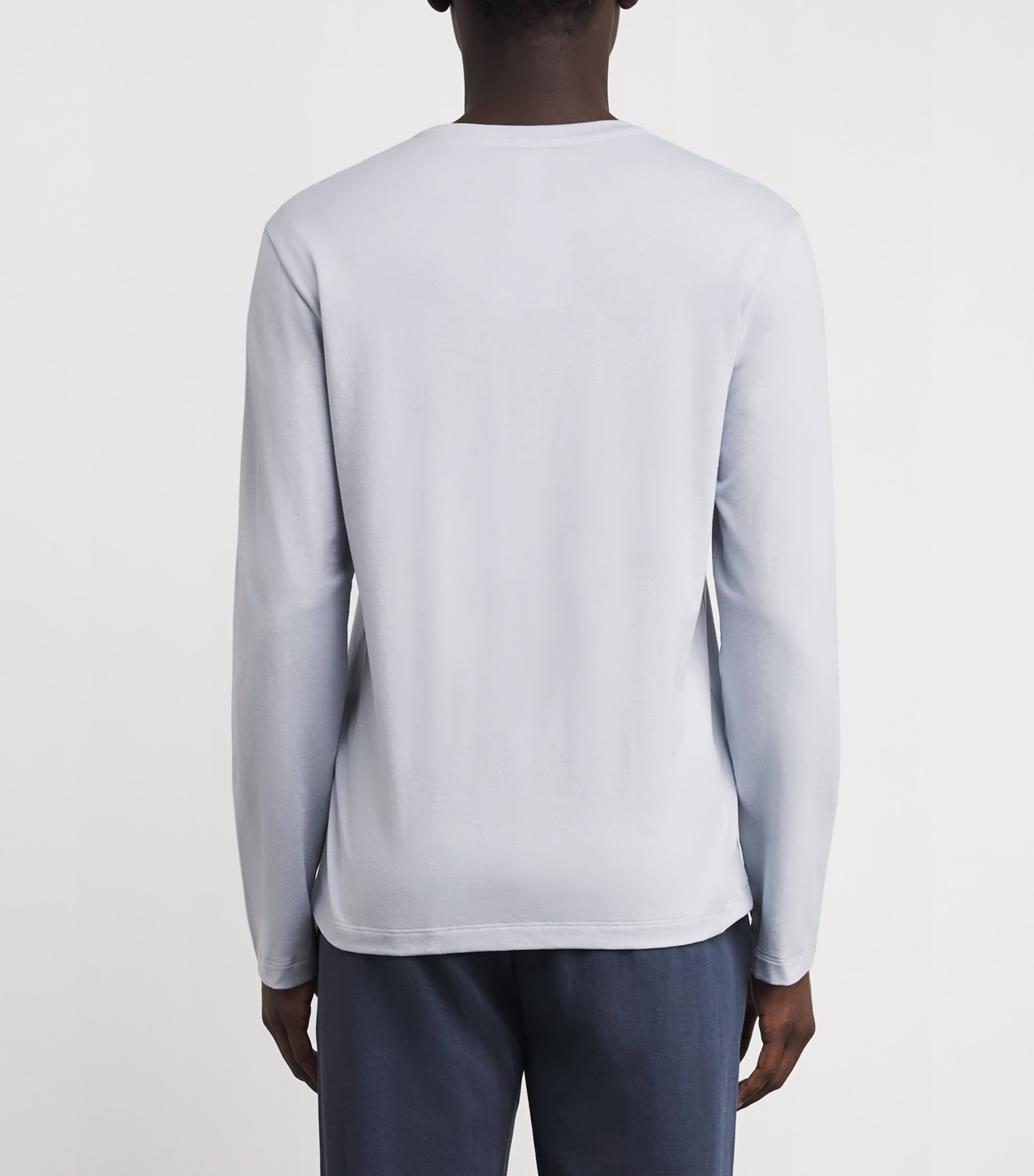 Cotton Living Long-Sleeve T-Shirt 2125 WHITE TOPAZ Image 4