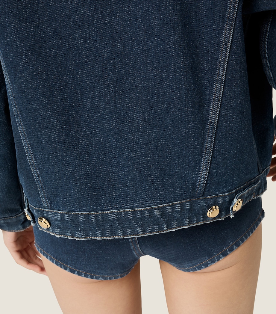 Denim Blouson Jacket F0008 Image 5