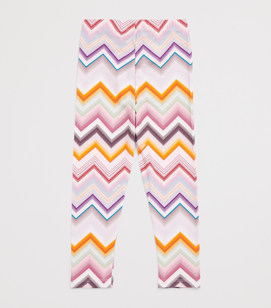Missoni Kids Zigzag Print Leggings (4-14 Years) Colourful Image 2
