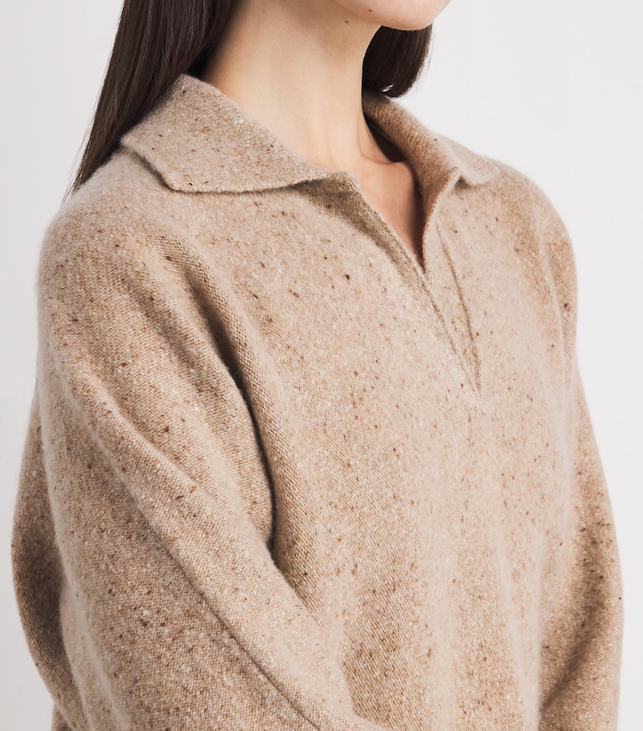 Donegal Dolman Polo Sweater H OAT DONEGAL-926HOD Image 6