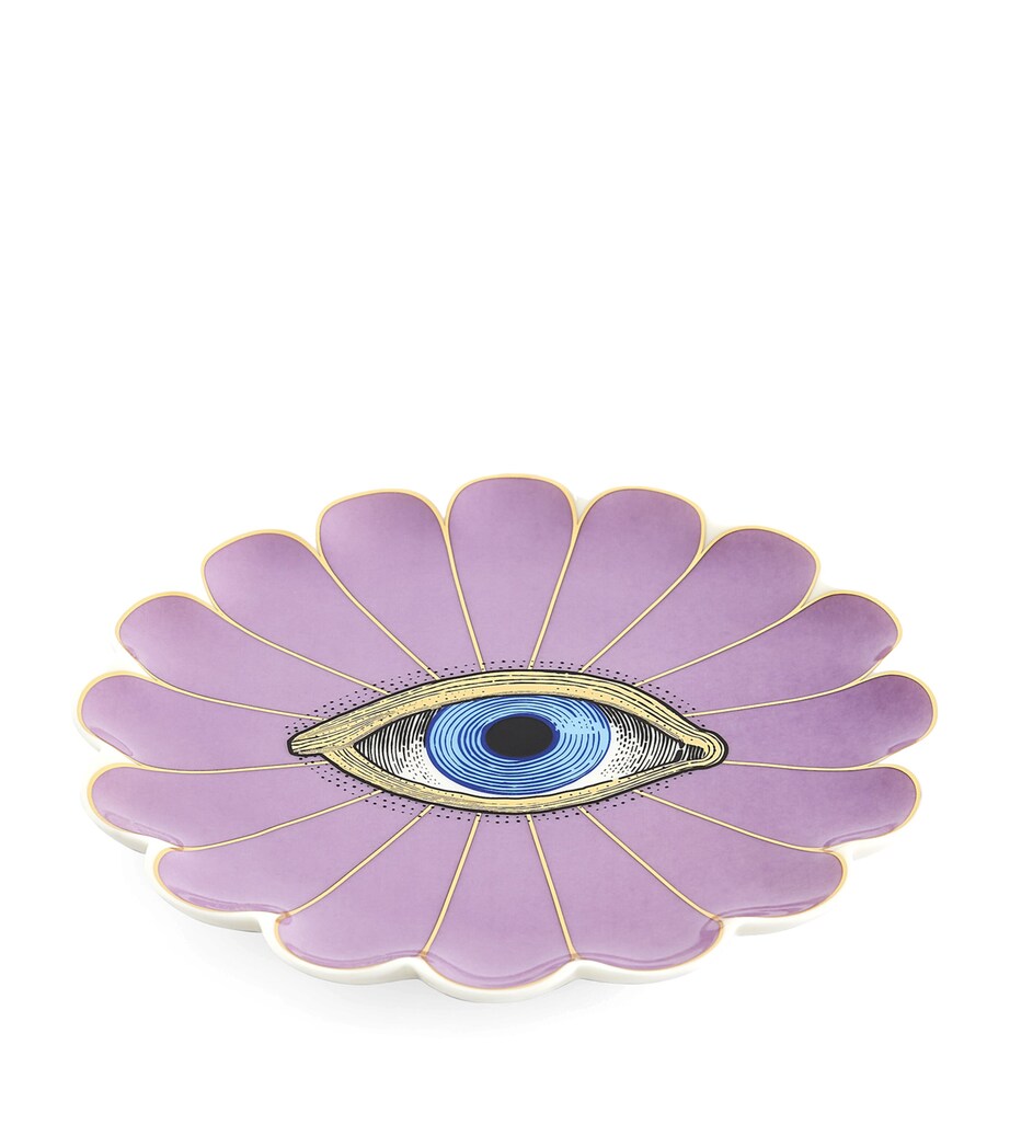 Porcelain Fleur Trinket Tray PURPLE Image 2