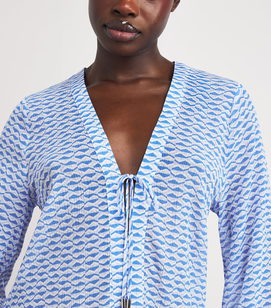 Cotton-Silk Tinos Kaftan PRT-PRT/COTTON-SILK Image 4