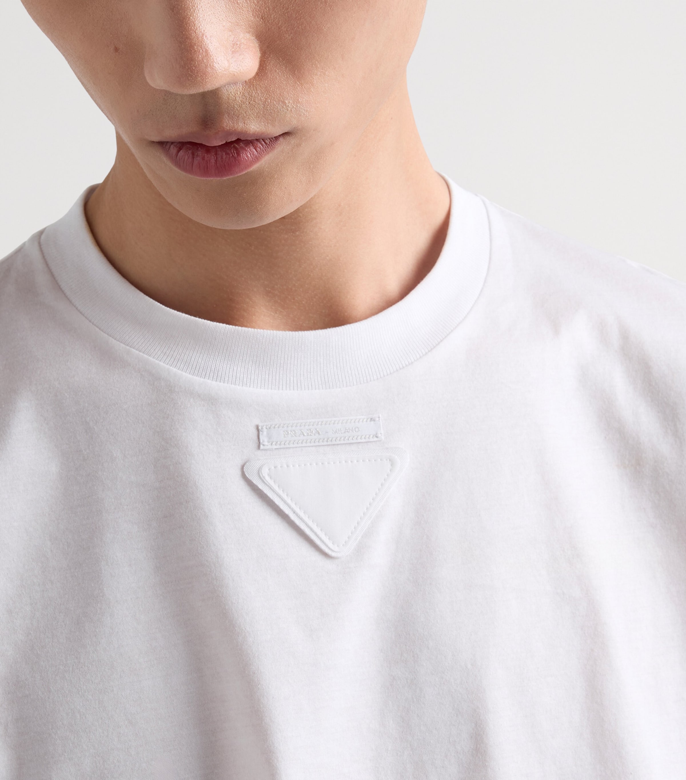 Prada Mens Cotton Shapeable T-Shirt Image 6