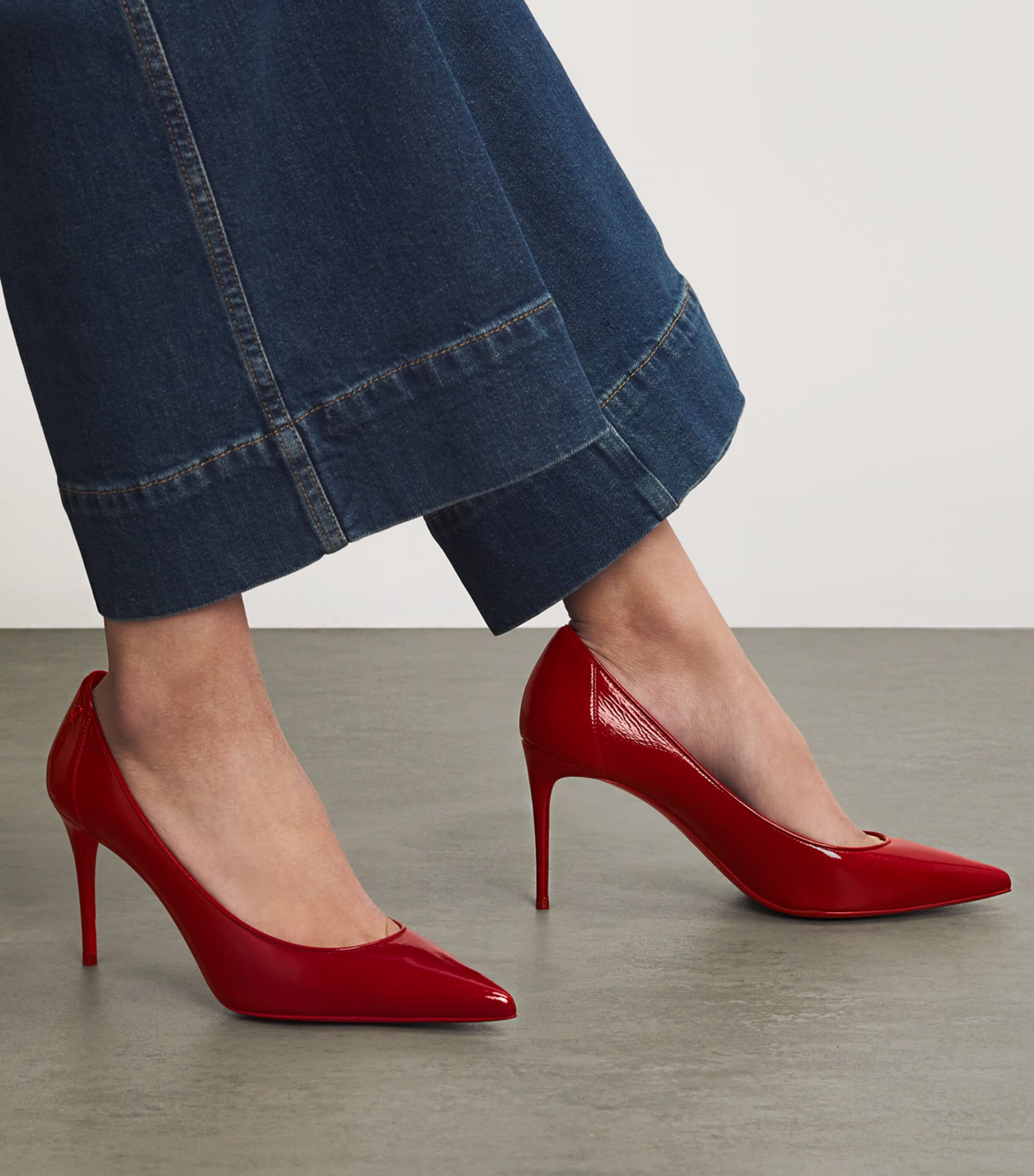 Christian Louboutin Sporty Kate Patent Leather Pumps 85