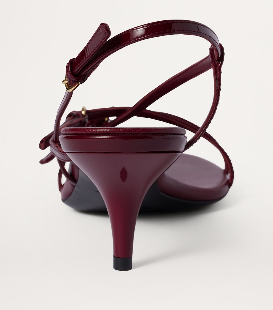 Miu Miu Patent Leather Heeled Sandals 55 Image 4