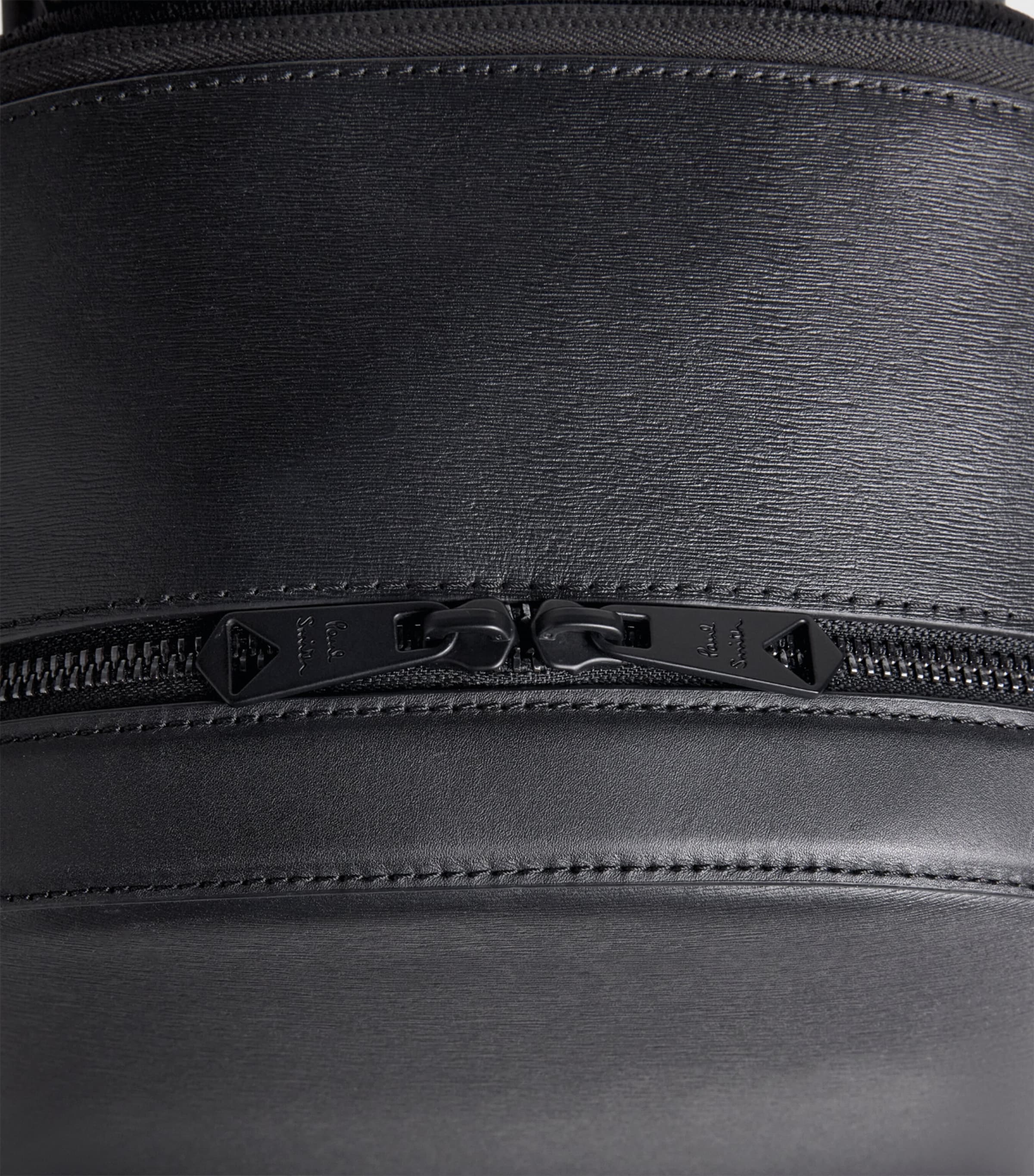 Leather Backpack BLACK Image 4