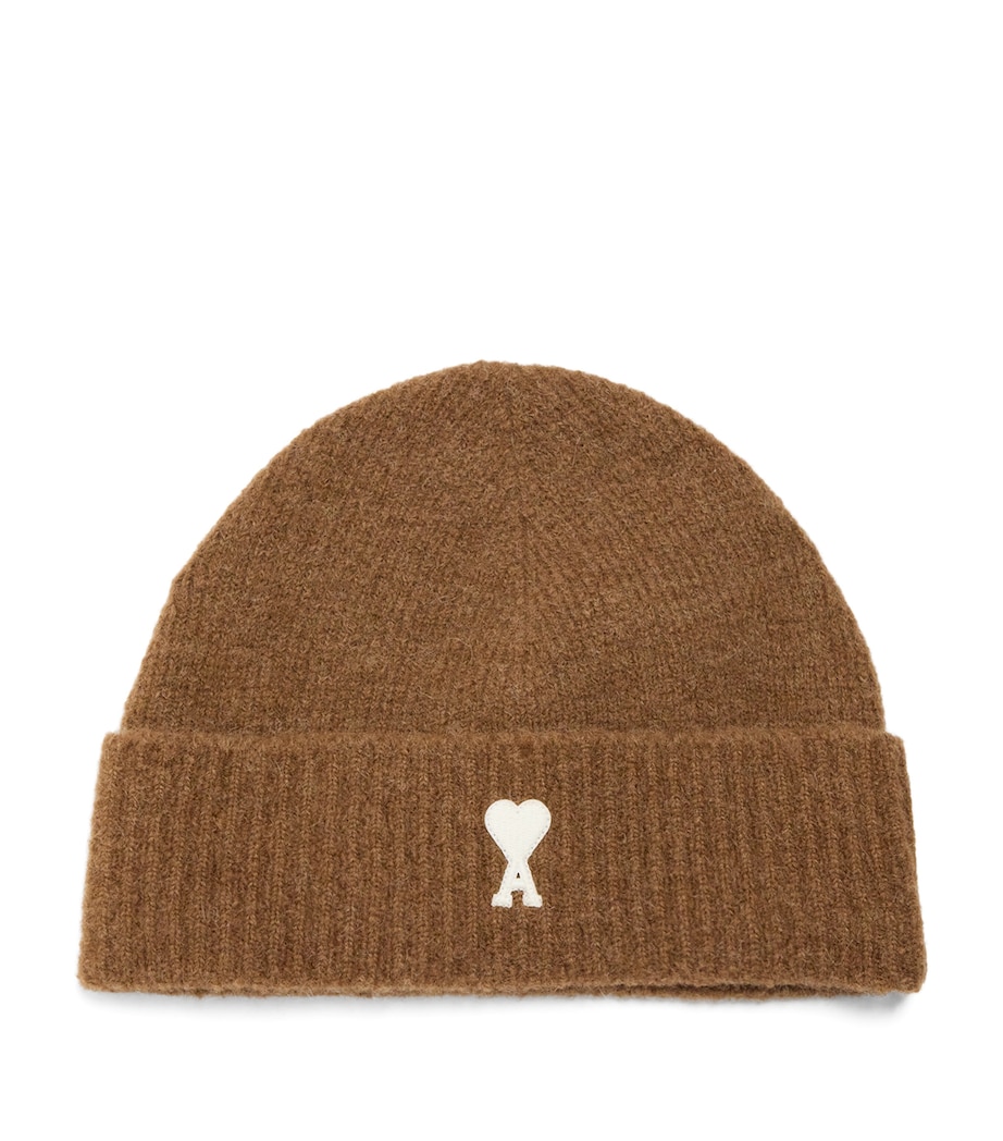 Alpaca-Blend Logo Beanie 217 - NOISETTE/ECRU Image 1
