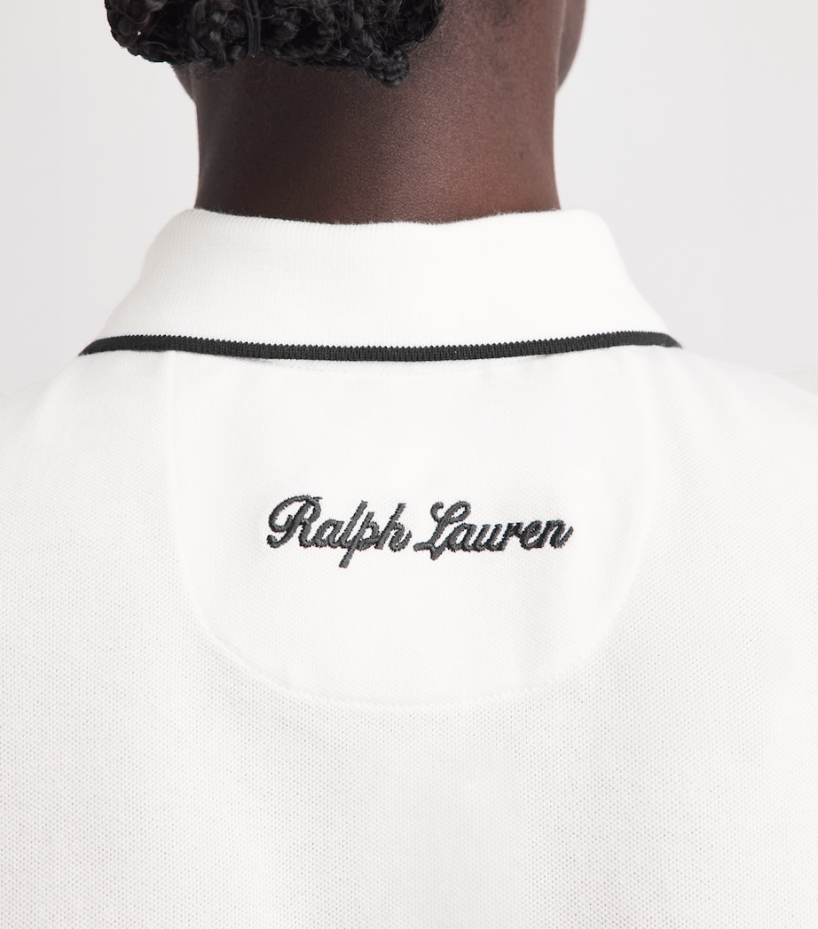 Polo Ralph Lauren Womens x Wimbledon Sleeveless Polo Shirt White Image 3