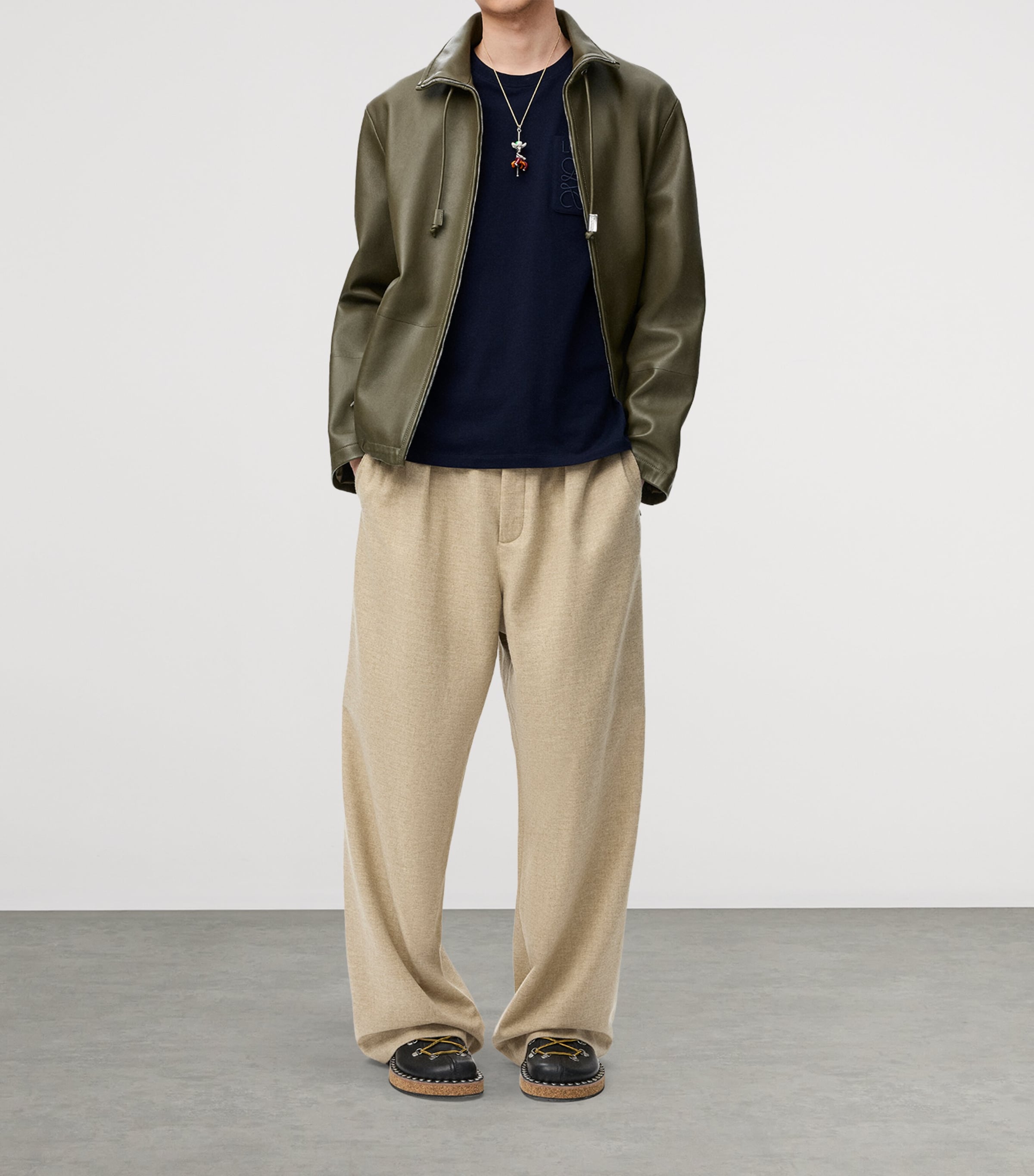 Cotton Anagram T-Shirt DARK NAVY Image 2