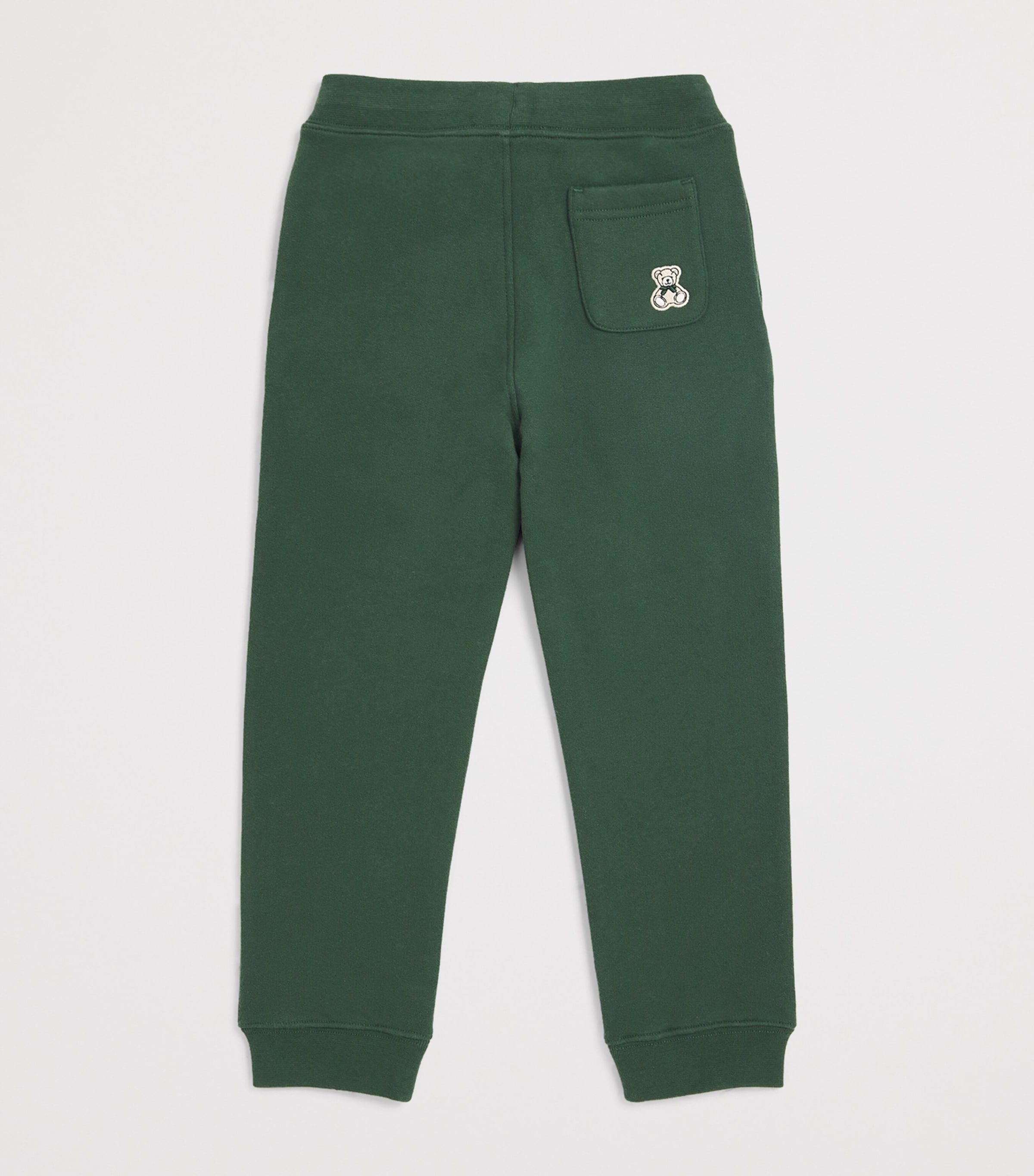 Fleece-Lined Logo Sweatpants (2-8 years) HARRODS GREEN Image 2