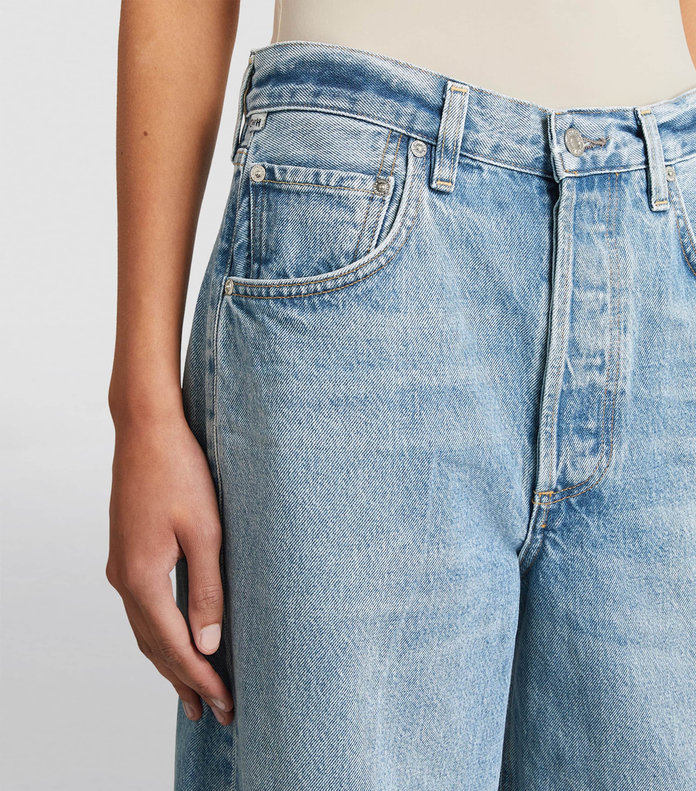 Citizens of Humanity Blue Ayla Wide-Leg Jeans | Harrods US