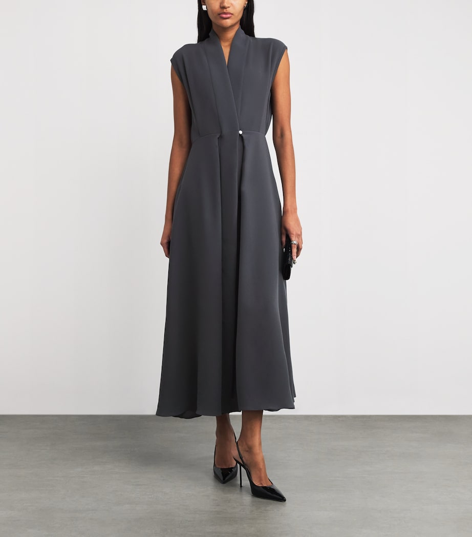 Georgette Silla Midi Dress SLATE GREY Image 2