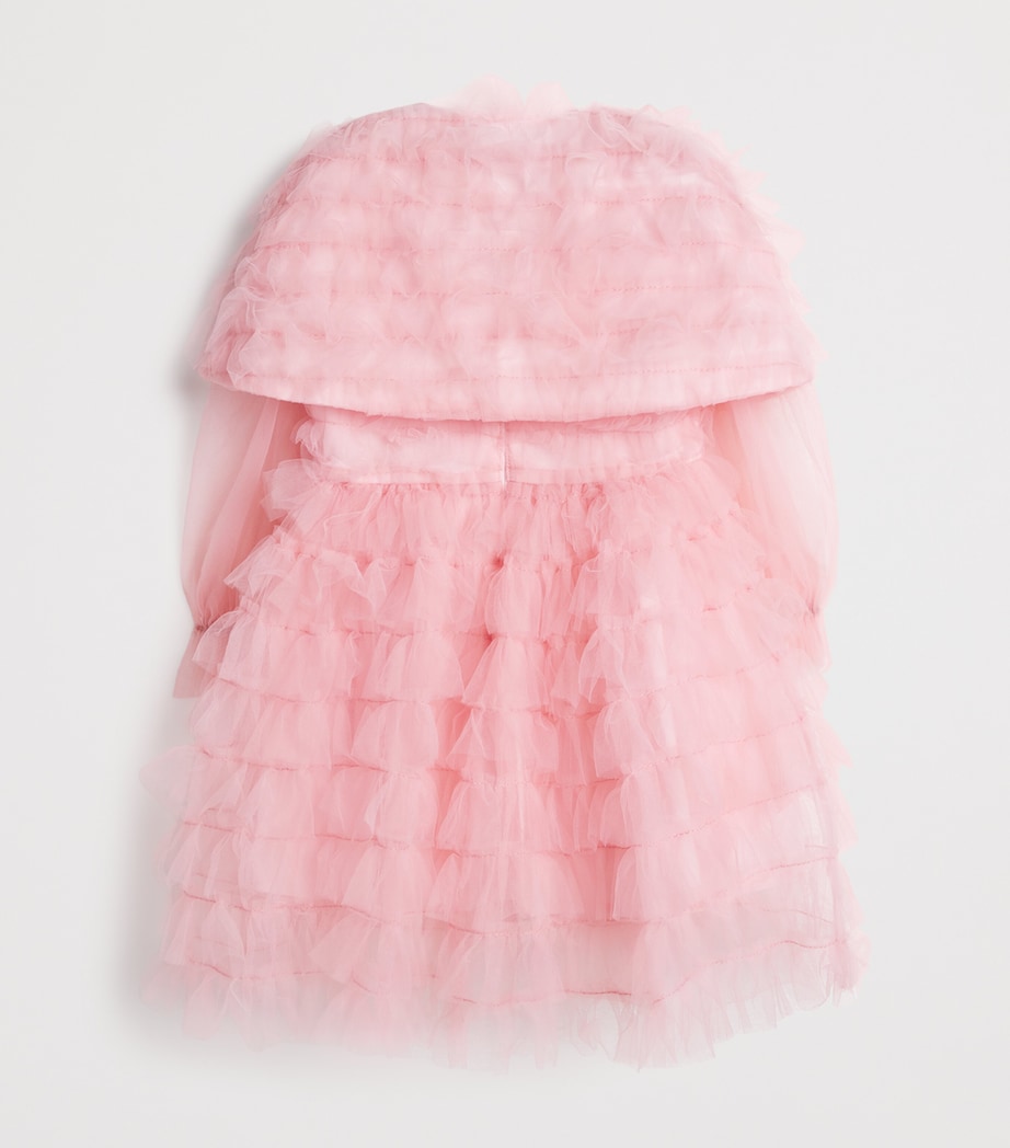 Tulle Ruffle Cape Dress (4-16 Years) PINK Image 2