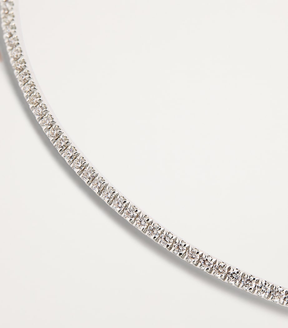 Small White Gold and Diamond Clara Necklace WHITE GOLD Image 3