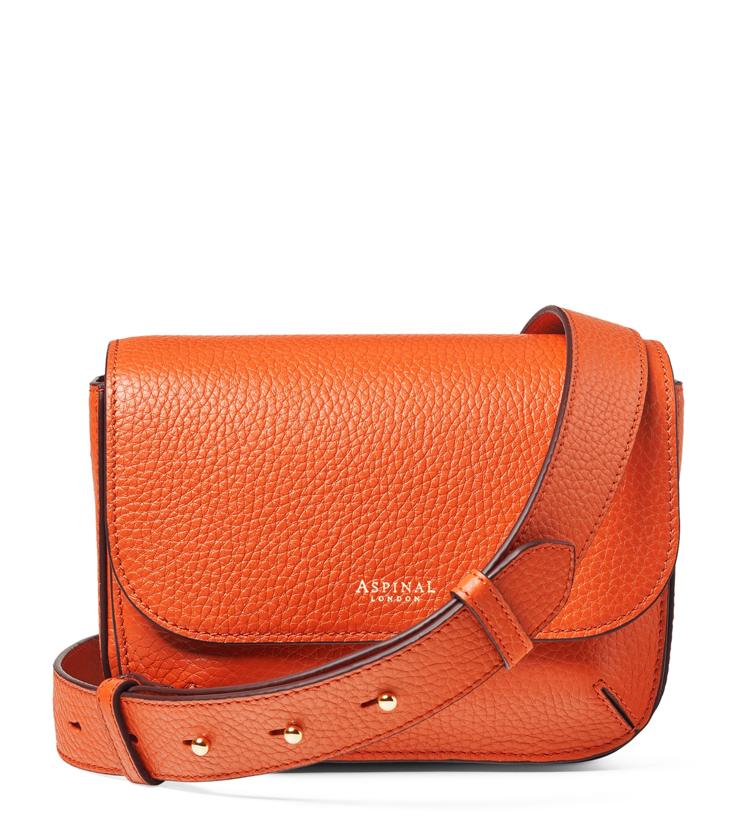 Shop Aspinal Of London Ella Cross-body Bag In Orange