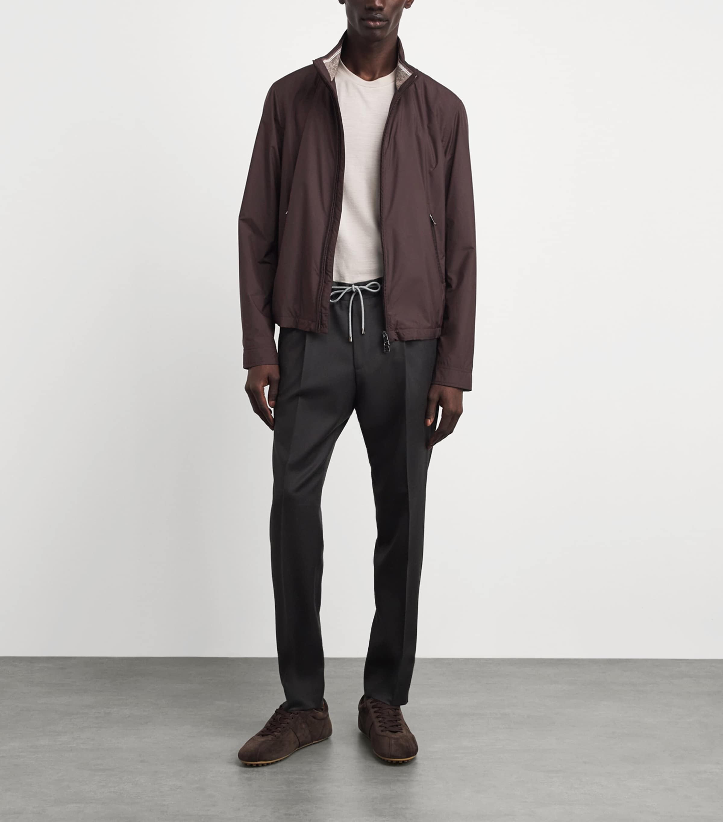 Paul & Shark Mens Technical Jacket Marrone Caffe Image 2