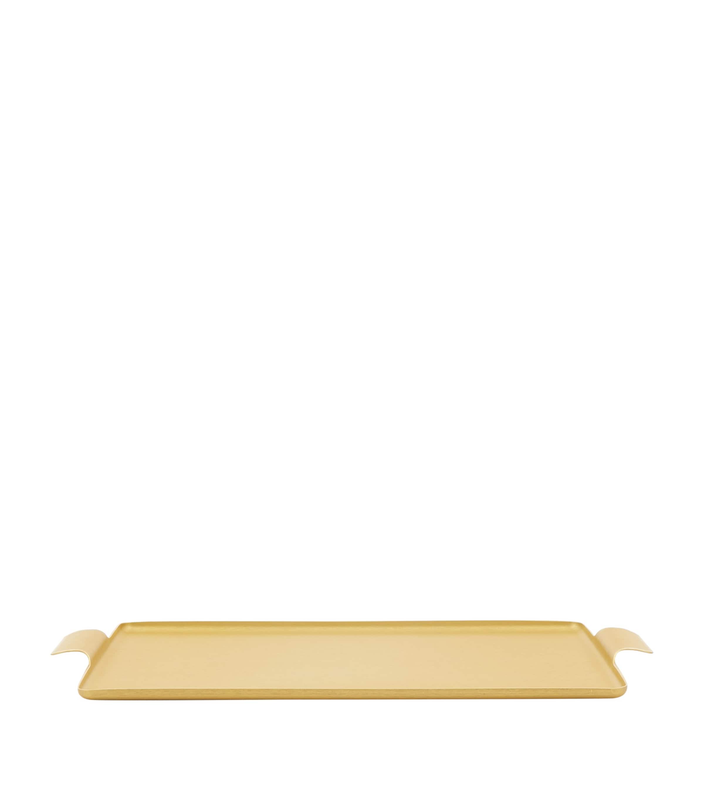 Kaymet Aluminium Serving Tray In Gold