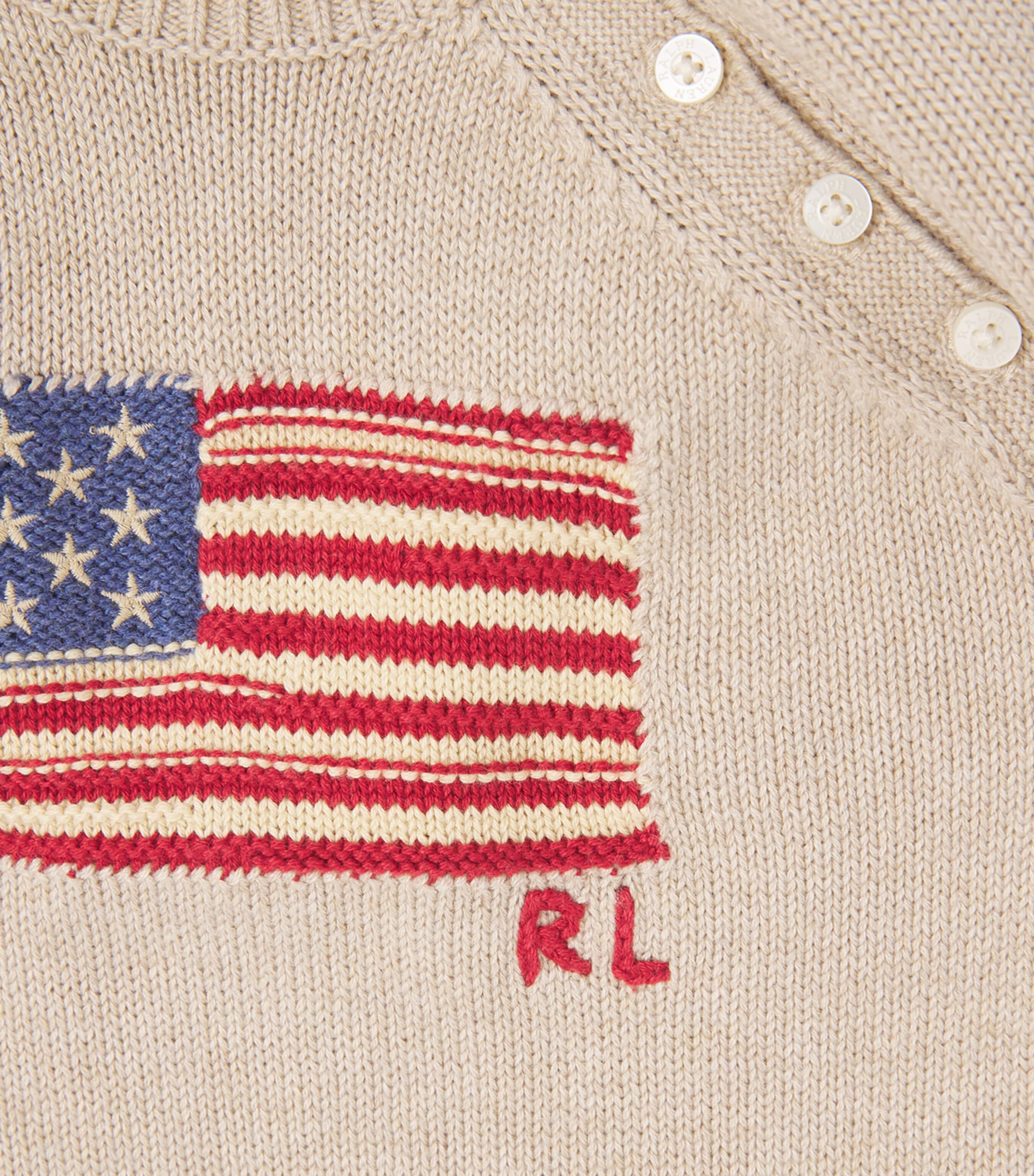 Ralph Lauren Kids American Flag Playsuit (0-12 Months) — foto 3