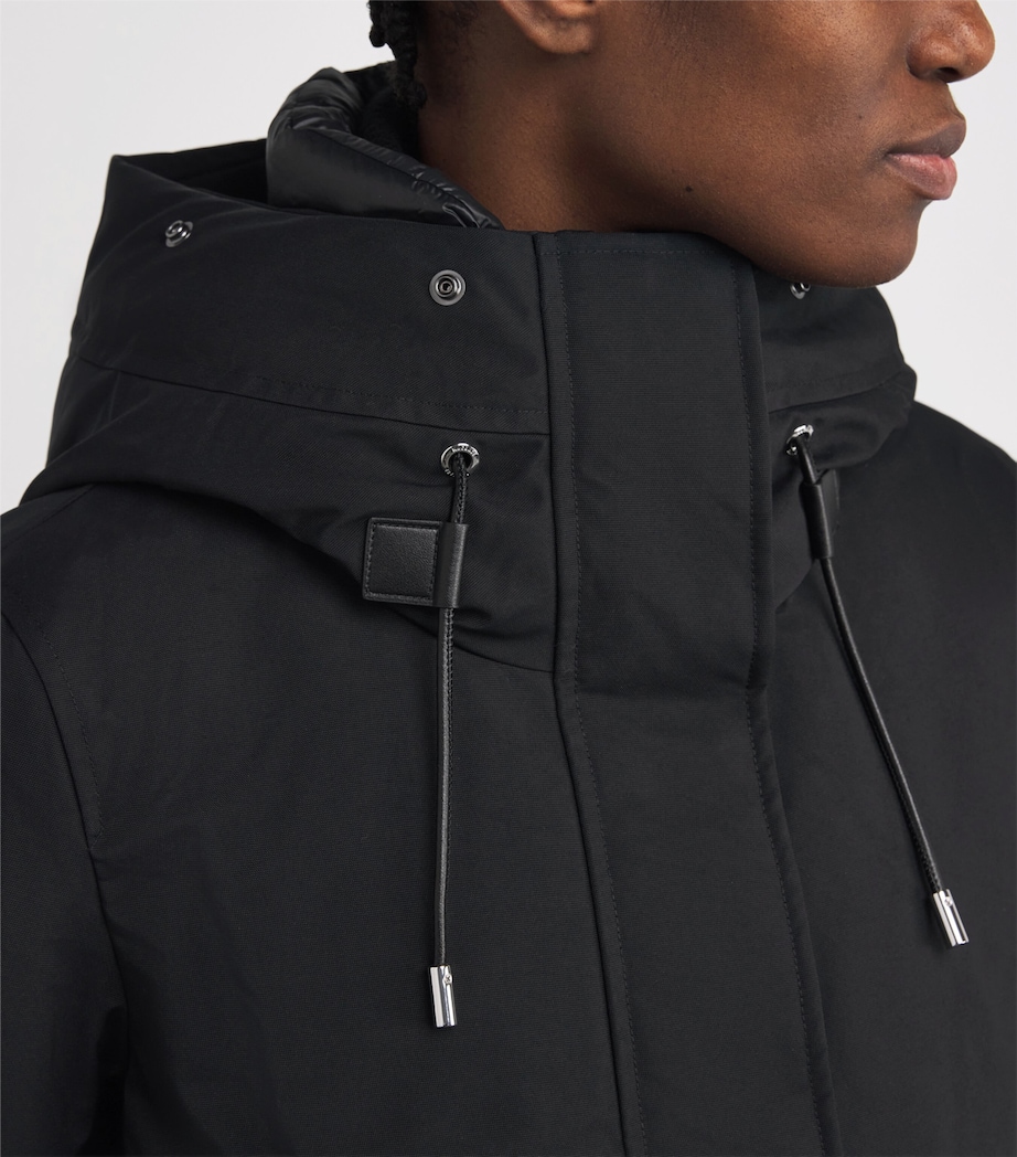 Down Fox Fur-Trim Shiloh-F Coat C0001 BLACK Image 6