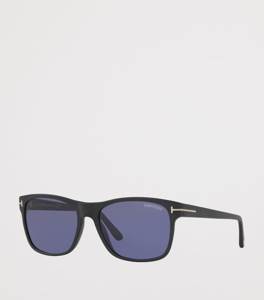 TOM FORD Acetate Giulio Rectangle Sunglasses Black Image 2