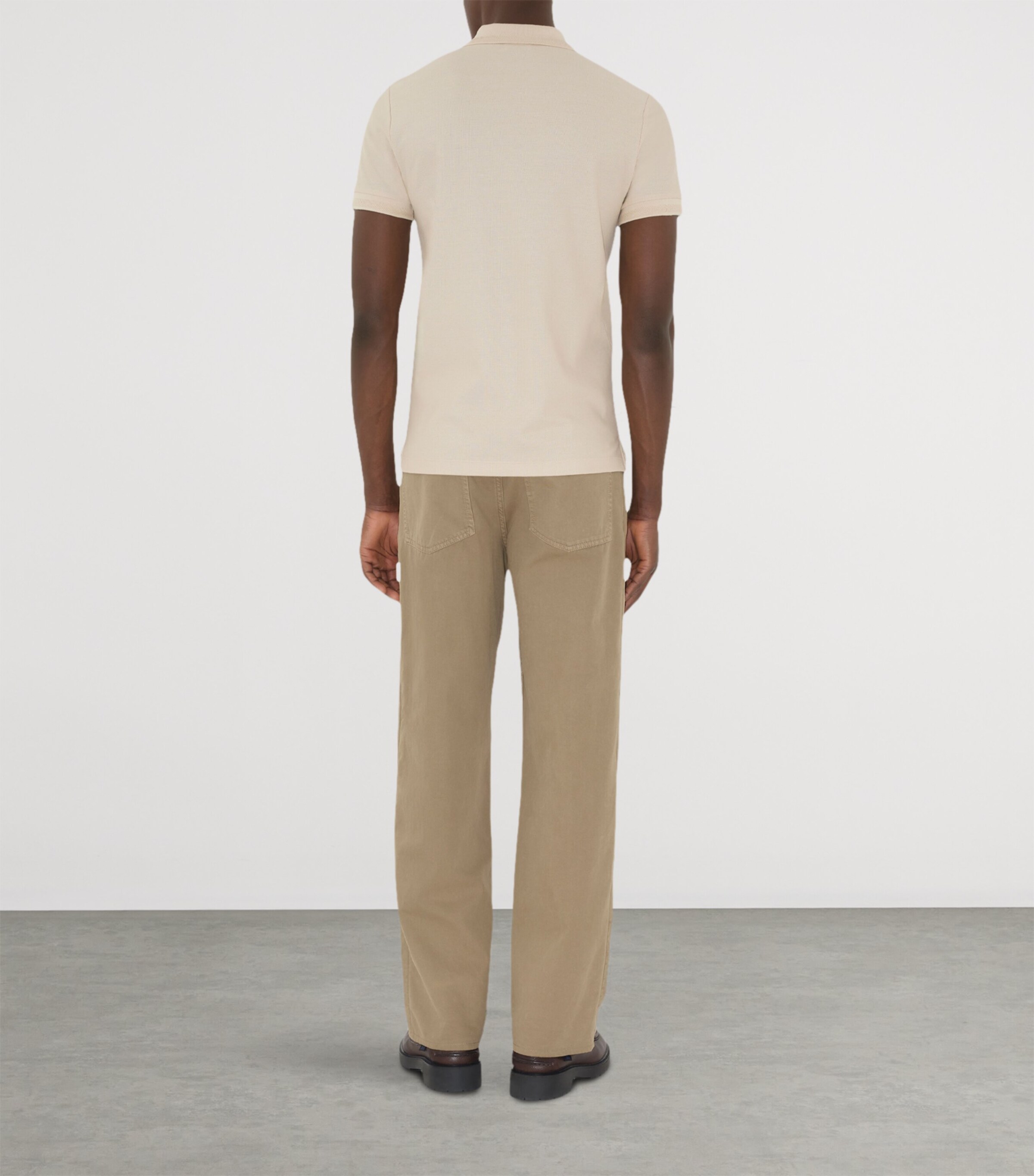 Piqué Cotton Polo Shirt CLAM Image 4